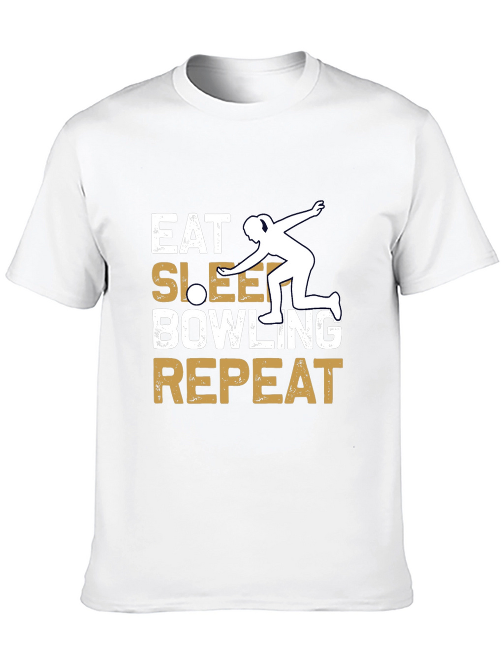 Eat Sleep Bowling Repeat Graphic Tee