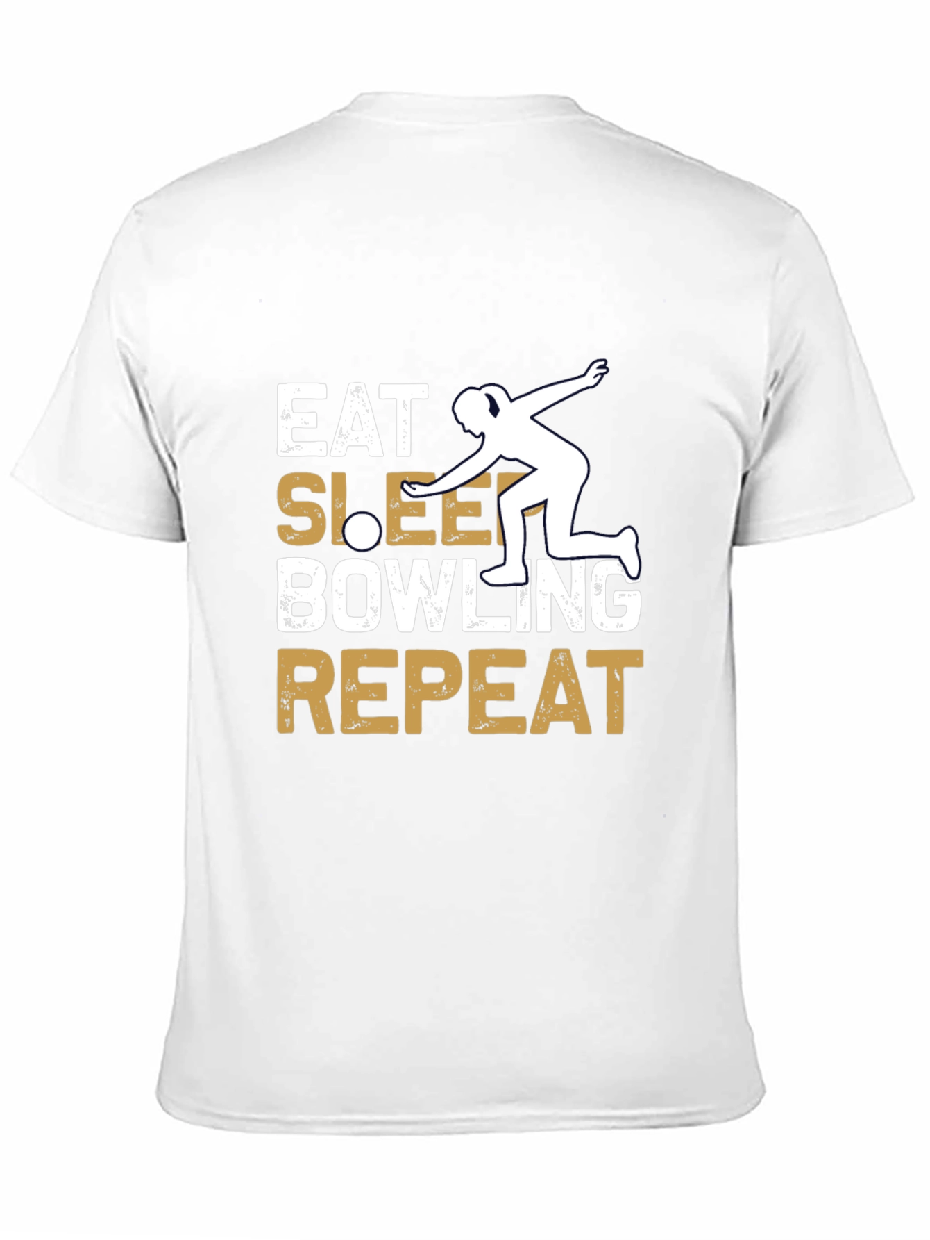 Eat Sleep Bowling Repeat Graphic Tee