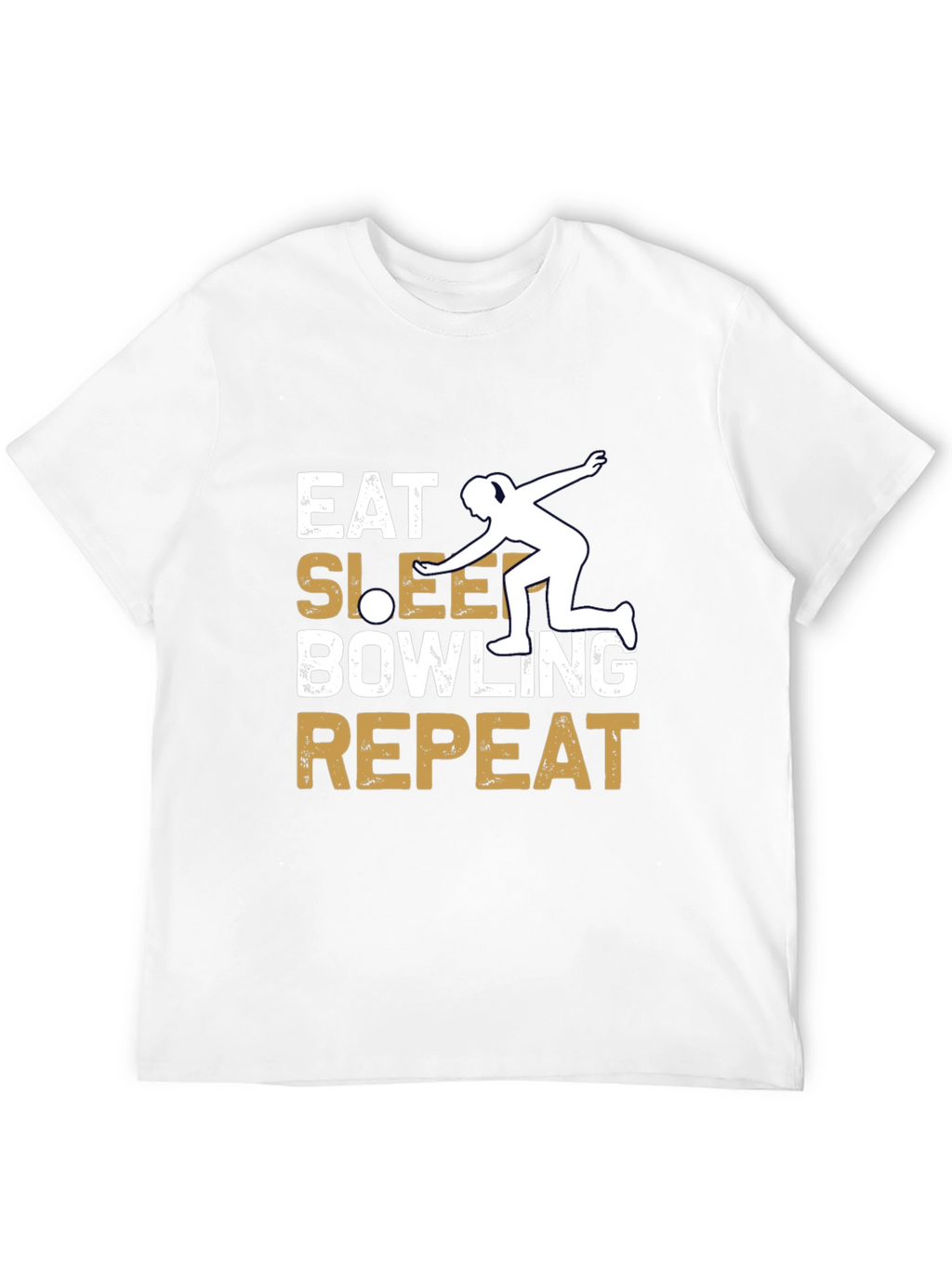 Eat Sleep Bowling Repeat Graphic Tee