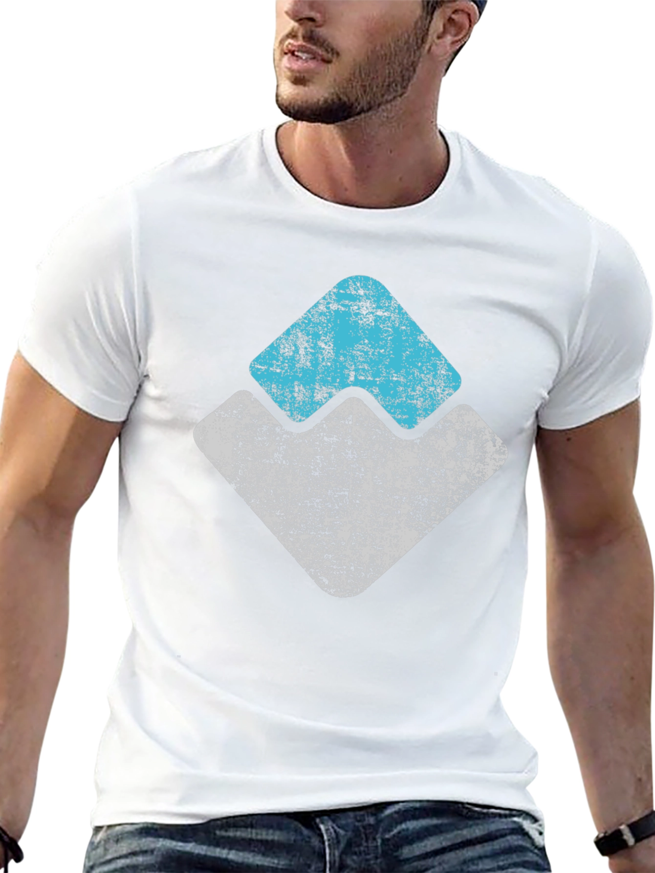 Distressed Diamond Graphic Tee