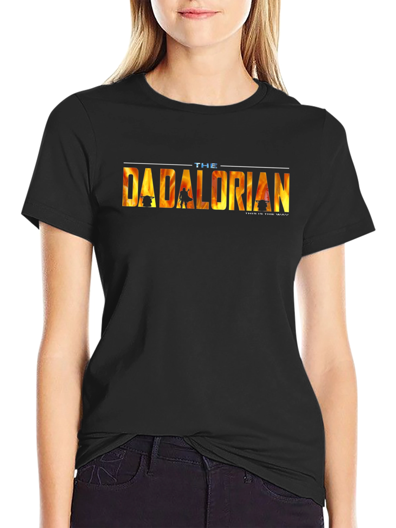 The Dadalorian Mens Black T-Shirt