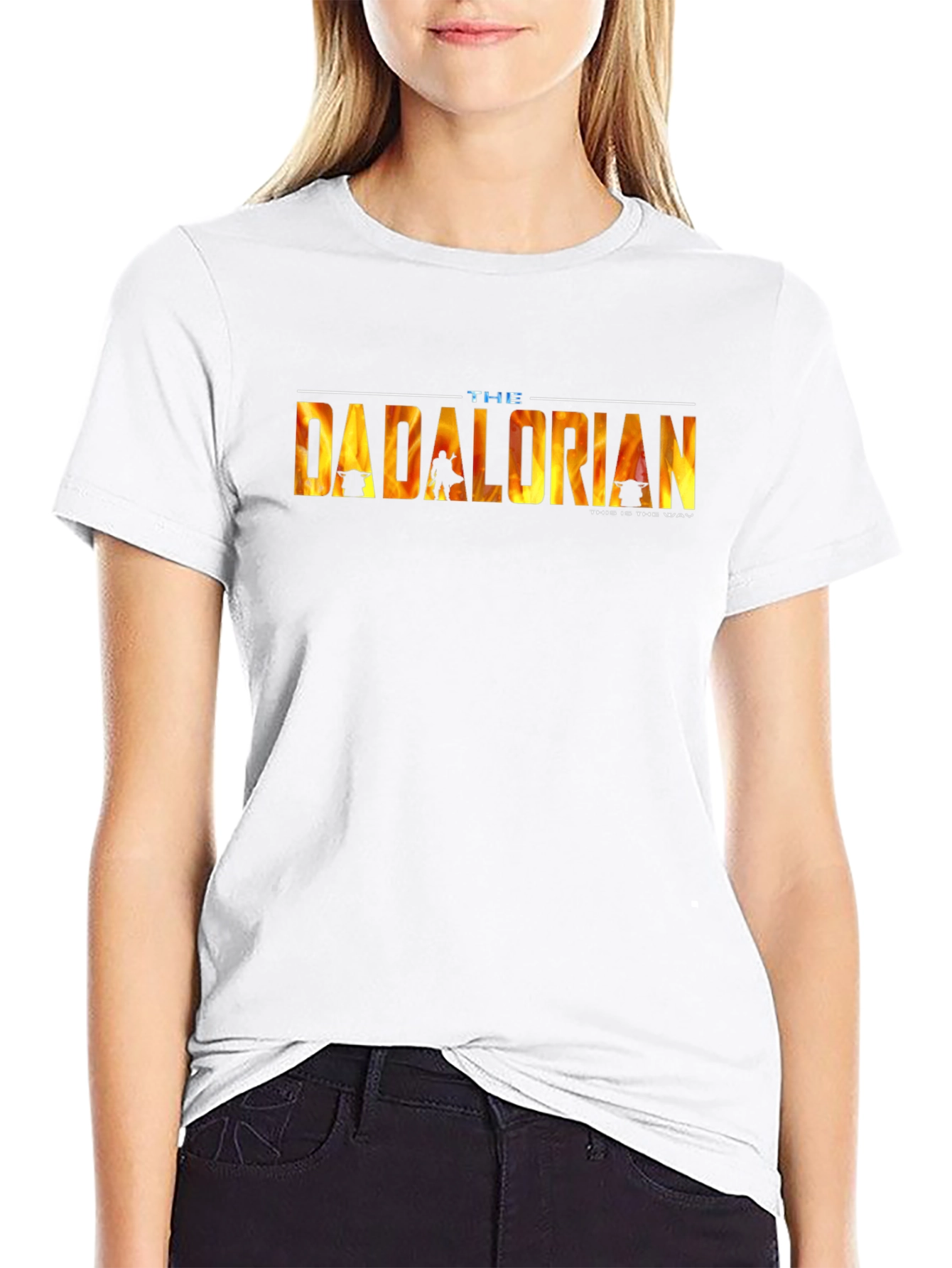 The Dadalorian Mens Black T-Shirt