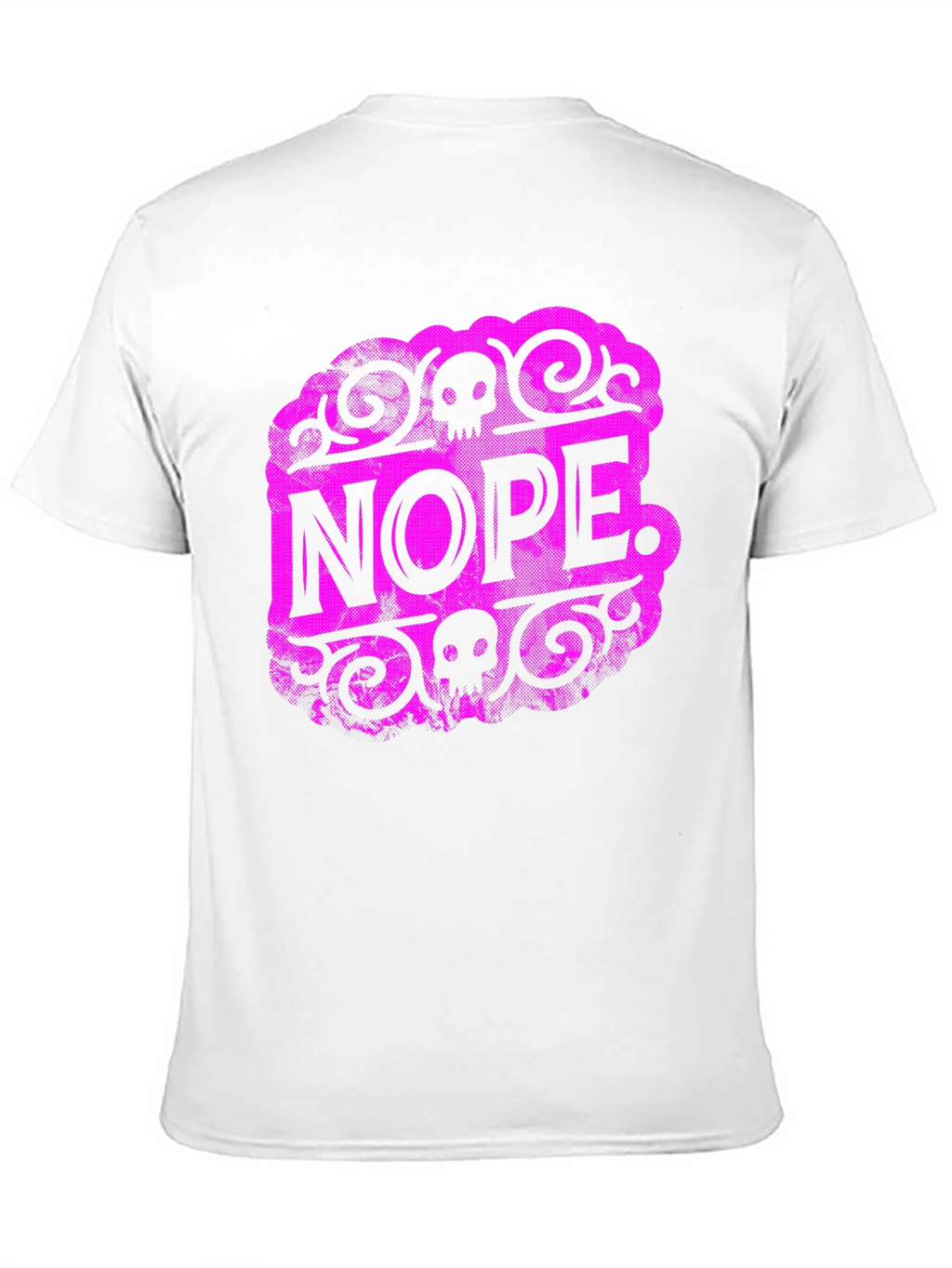 Nope Skull Graphic T-Shirt - Black