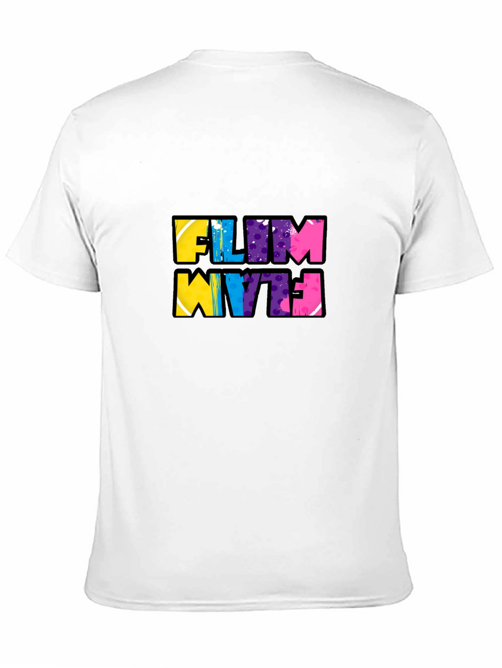 Funky Flim Flam Graphic Tee - Black Cotton T-Shirt