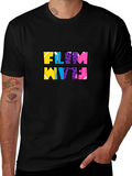 Funky Flim Flam Graphic Tee - Black Cotton T-Shirt
