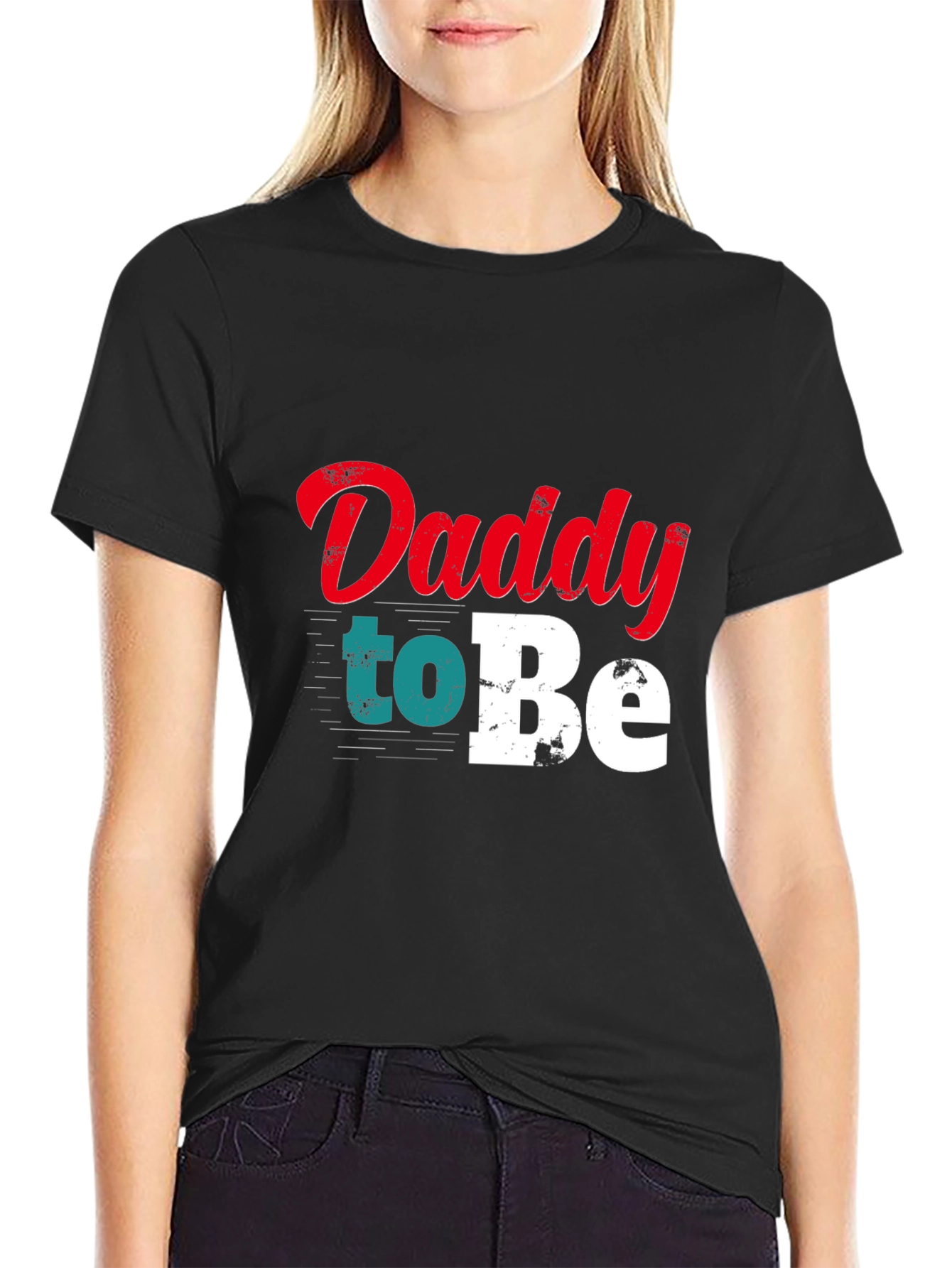 Daddy To Be Graphic Tee - Black T-Shirt
