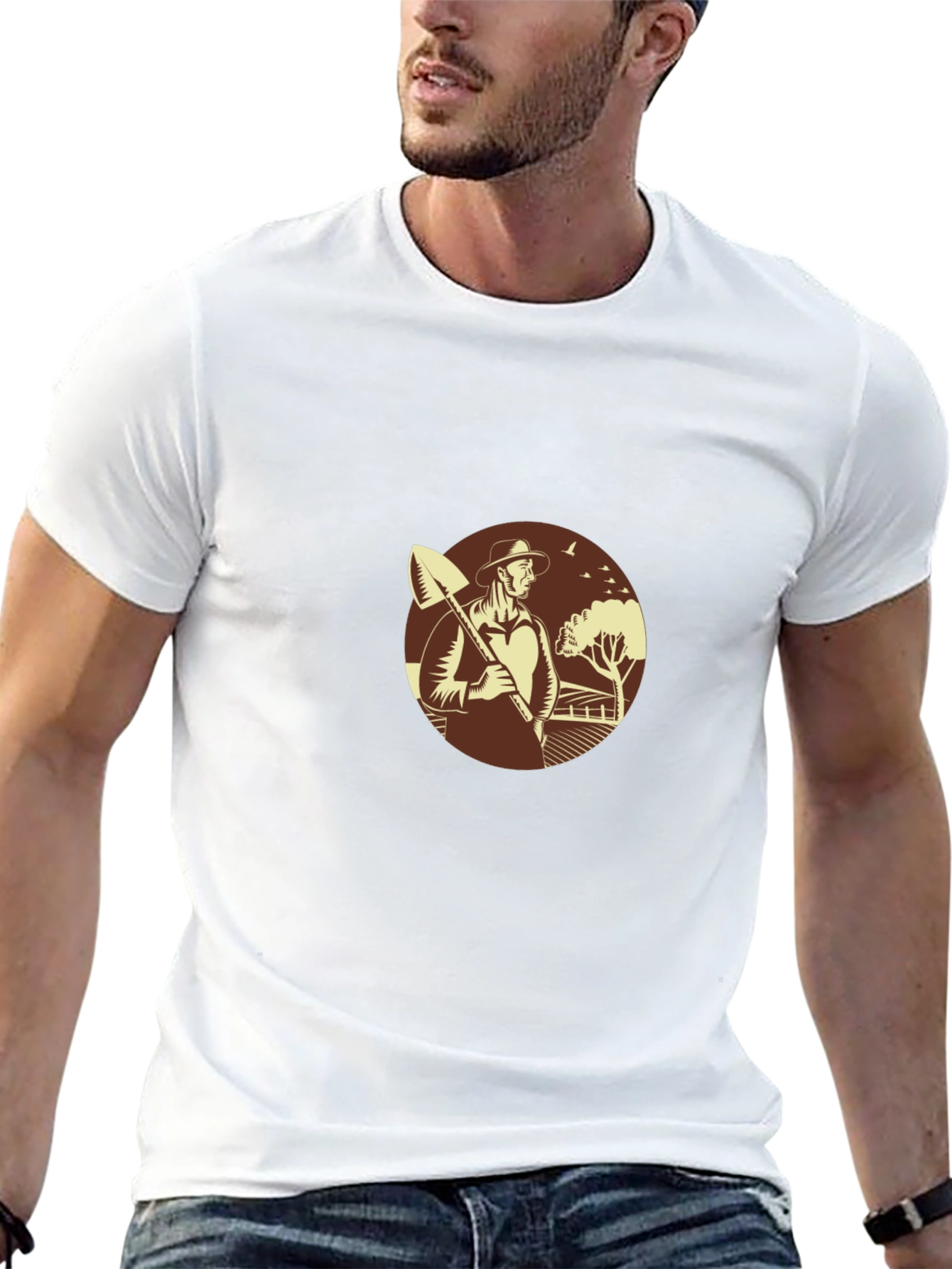 Farmer Graphic Tee - Black