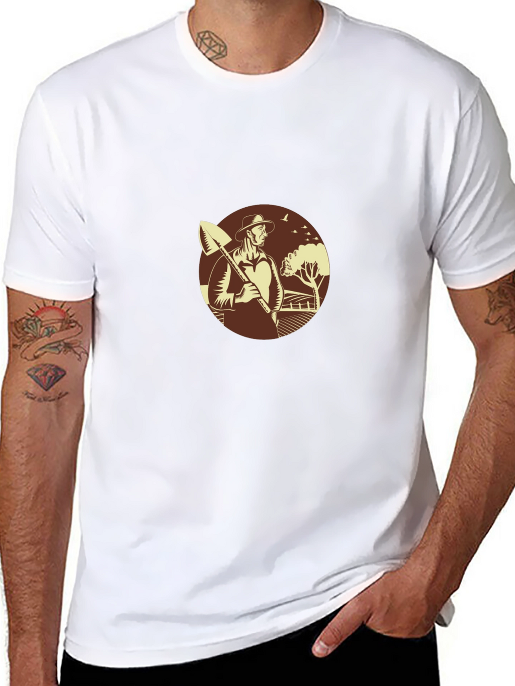 Farmer Graphic Tee - Black