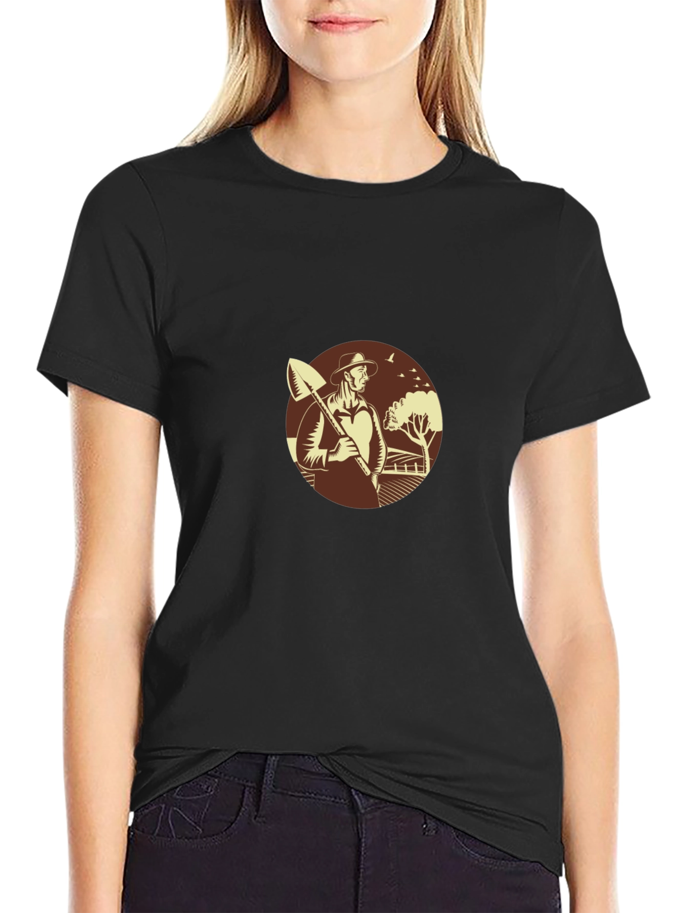 Farmer Graphic Tee - Black
