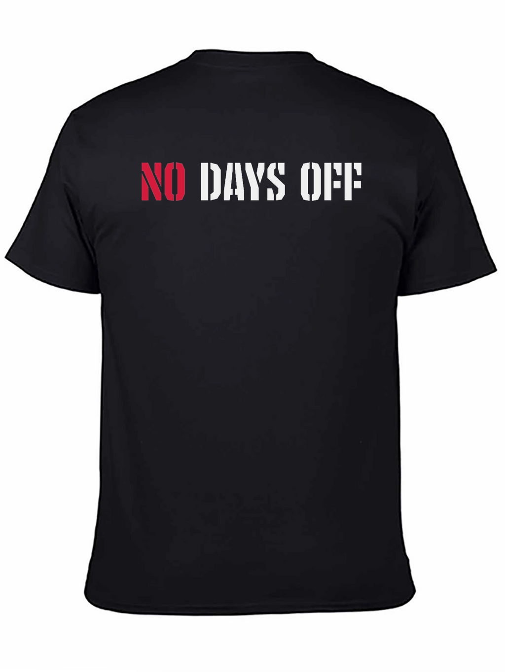 No Days Off Graphic Tee - Black