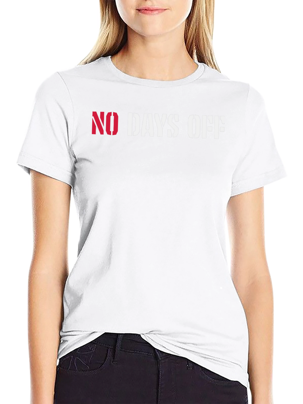 No Days Off Graphic Tee - Black