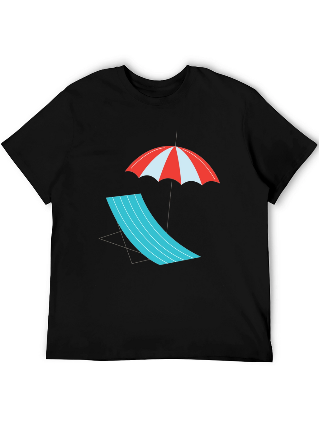 Relaxed Beach Scene Graphic Tee