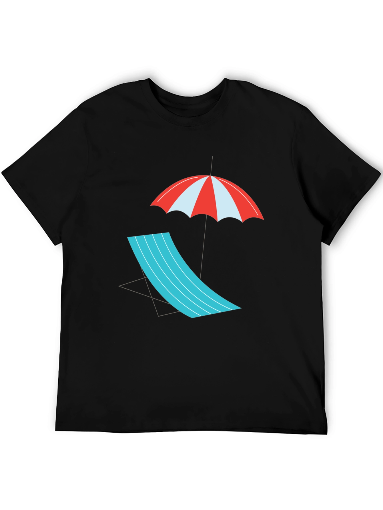 Relaxed Beach Scene Graphic Tee