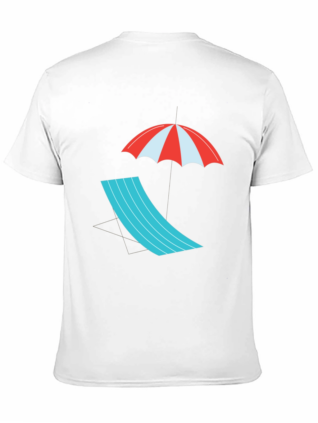 Relaxed Beach Scene Graphic Tee