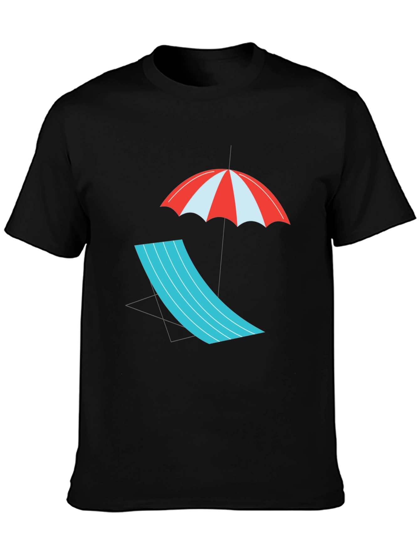 Relaxed Beach Scene Graphic Tee