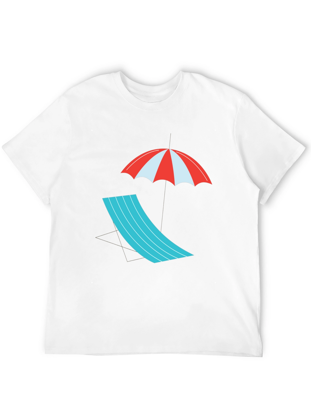 Relaxed Beach Scene Graphic Tee