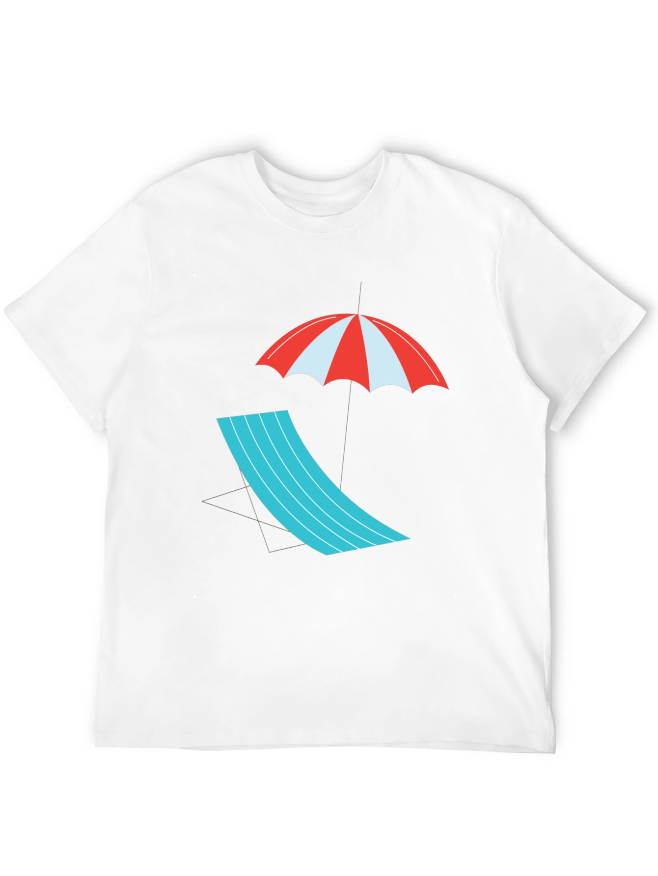Relaxed Beach Scene Graphic Tee