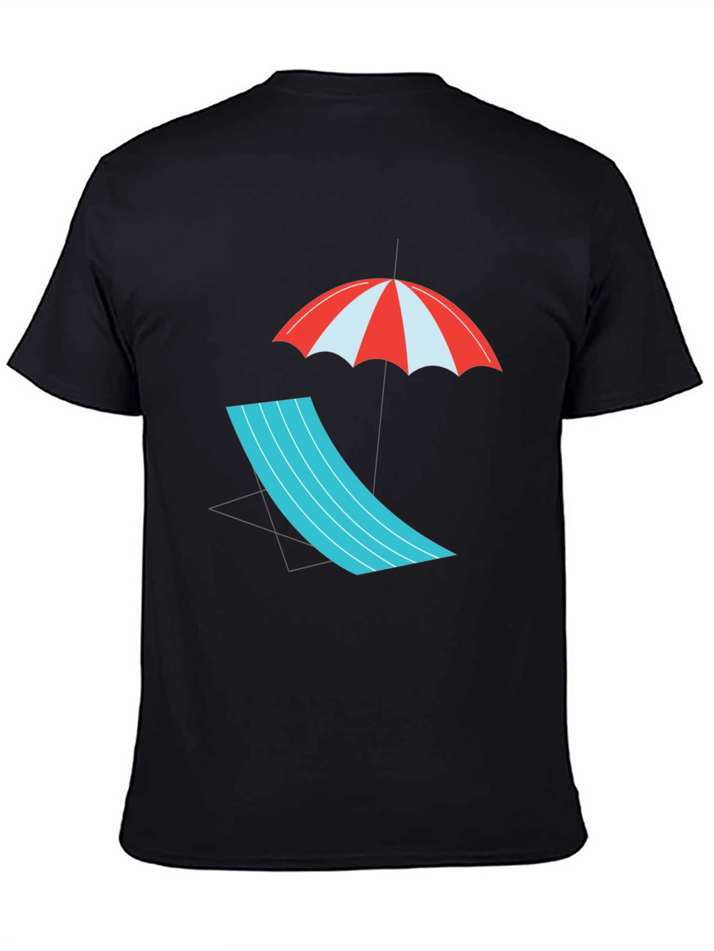 Relaxed Beach Scene Graphic Tee