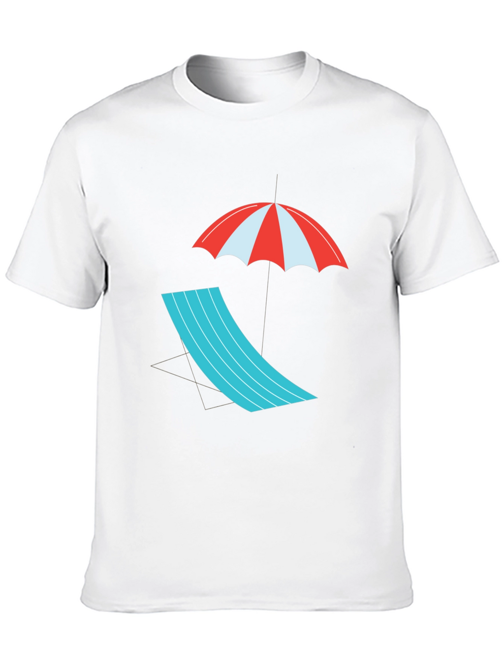 Relaxed Beach Scene Graphic Tee
