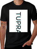 TUPPRA Graphic Tee - Modern Casual Black T-Shirt