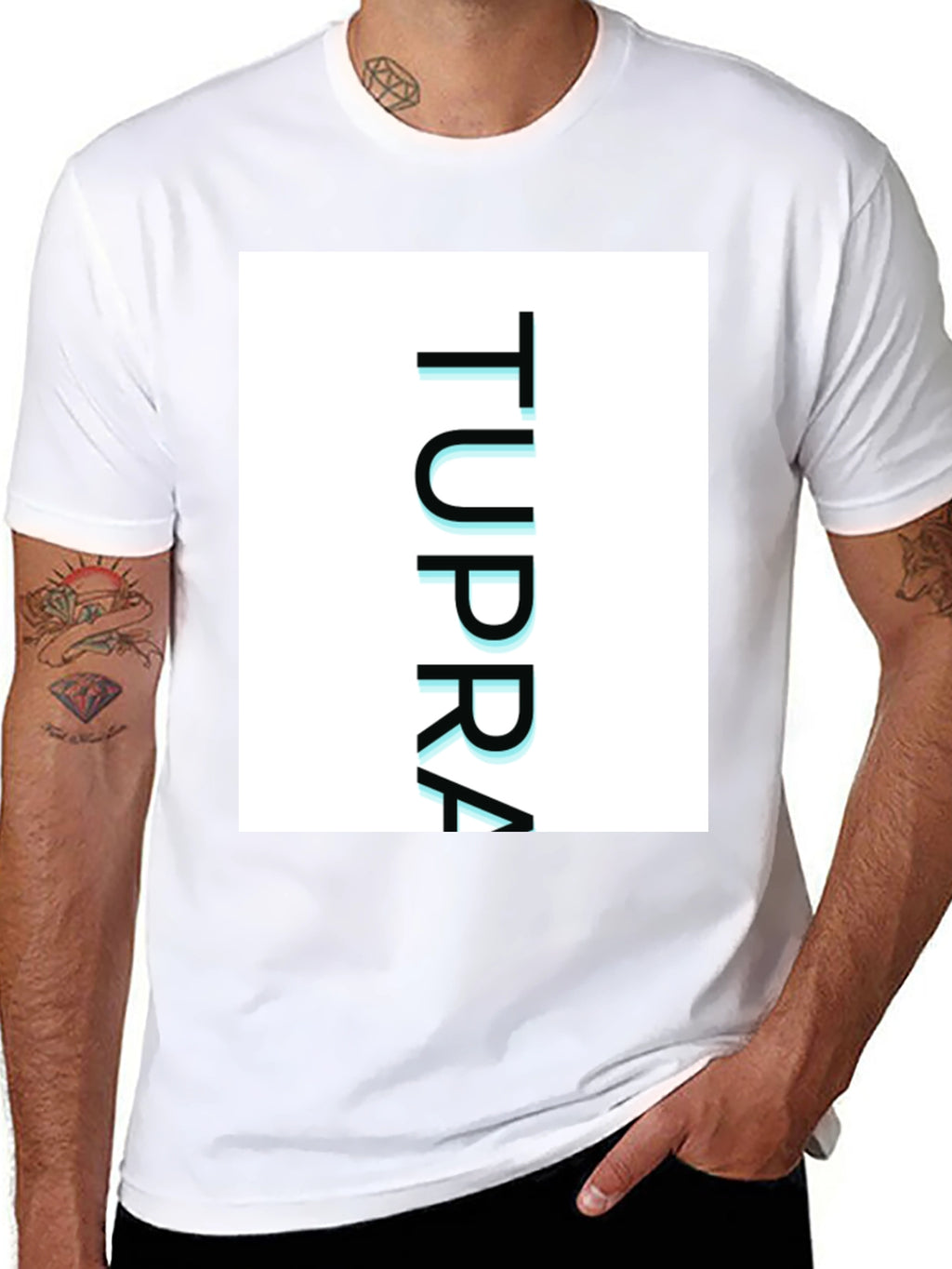 TUPPRA Graphic Tee - Modern Casual Black T-Shirt