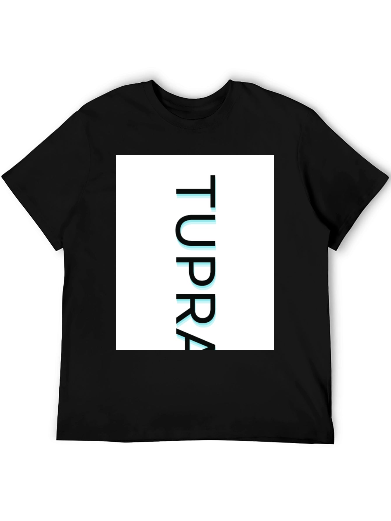 TUPPRA Graphic Tee - Modern Casual Black T-Shirt