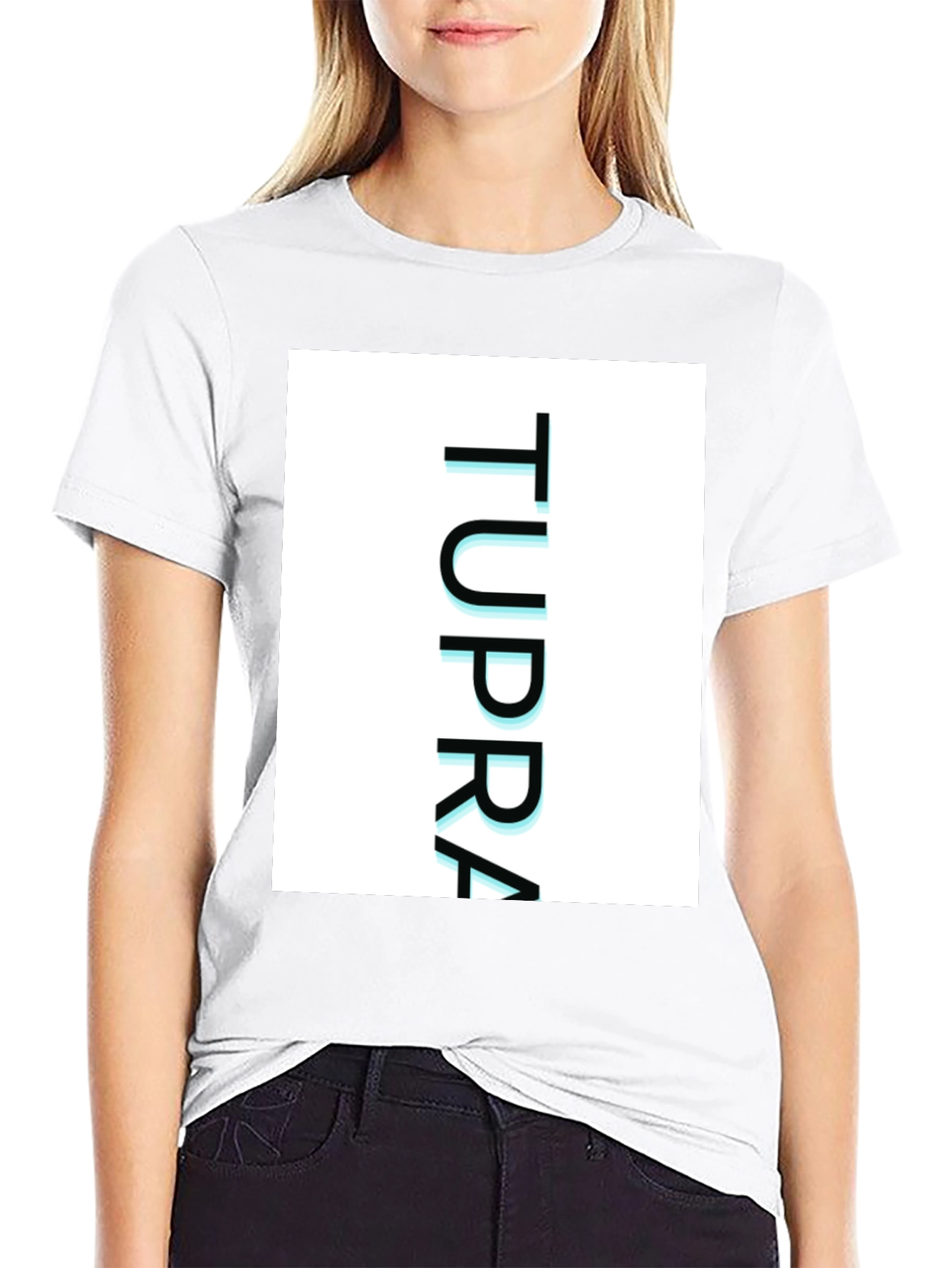 TUPPRA Graphic Tee - Modern Casual Black T-Shirt