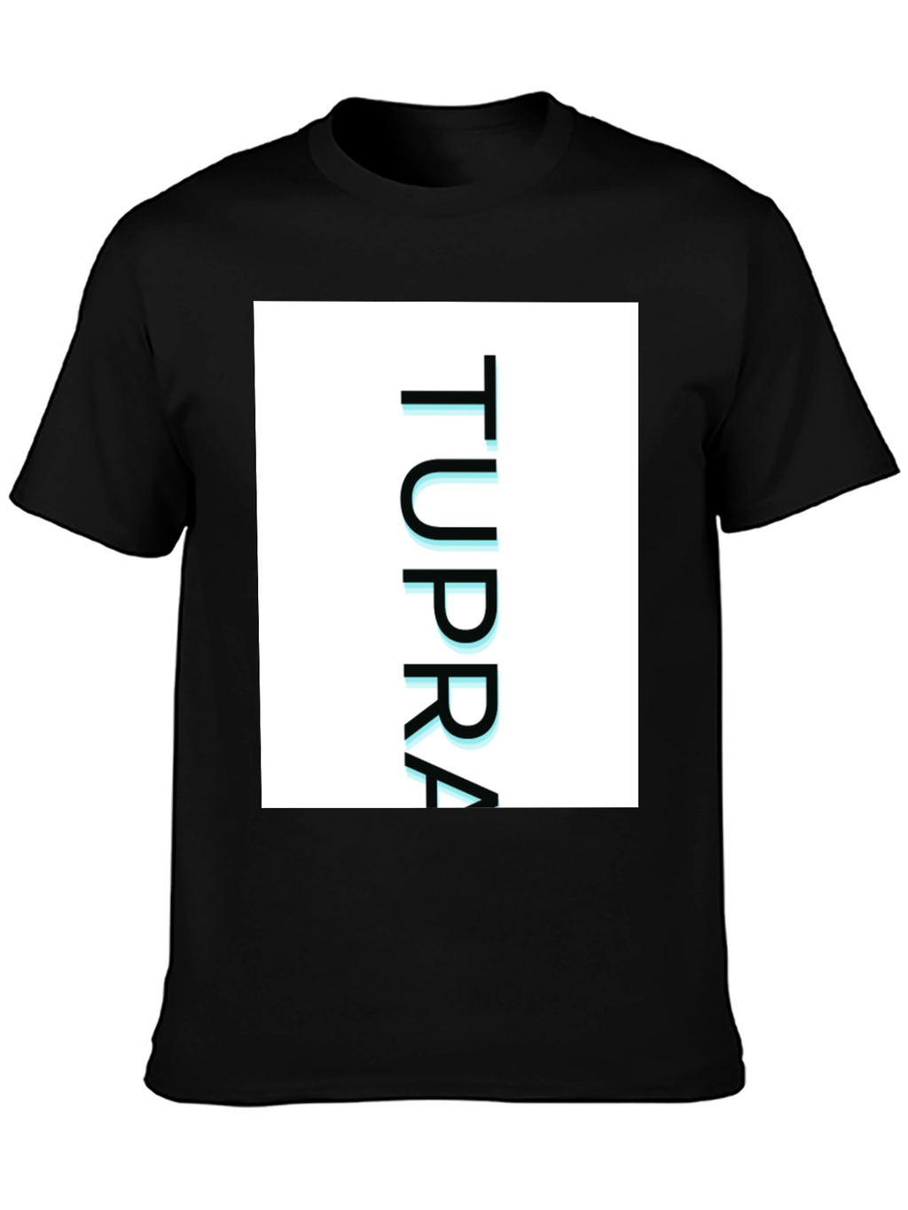 TUPPRA Graphic Tee - Modern Casual Black T-Shirt