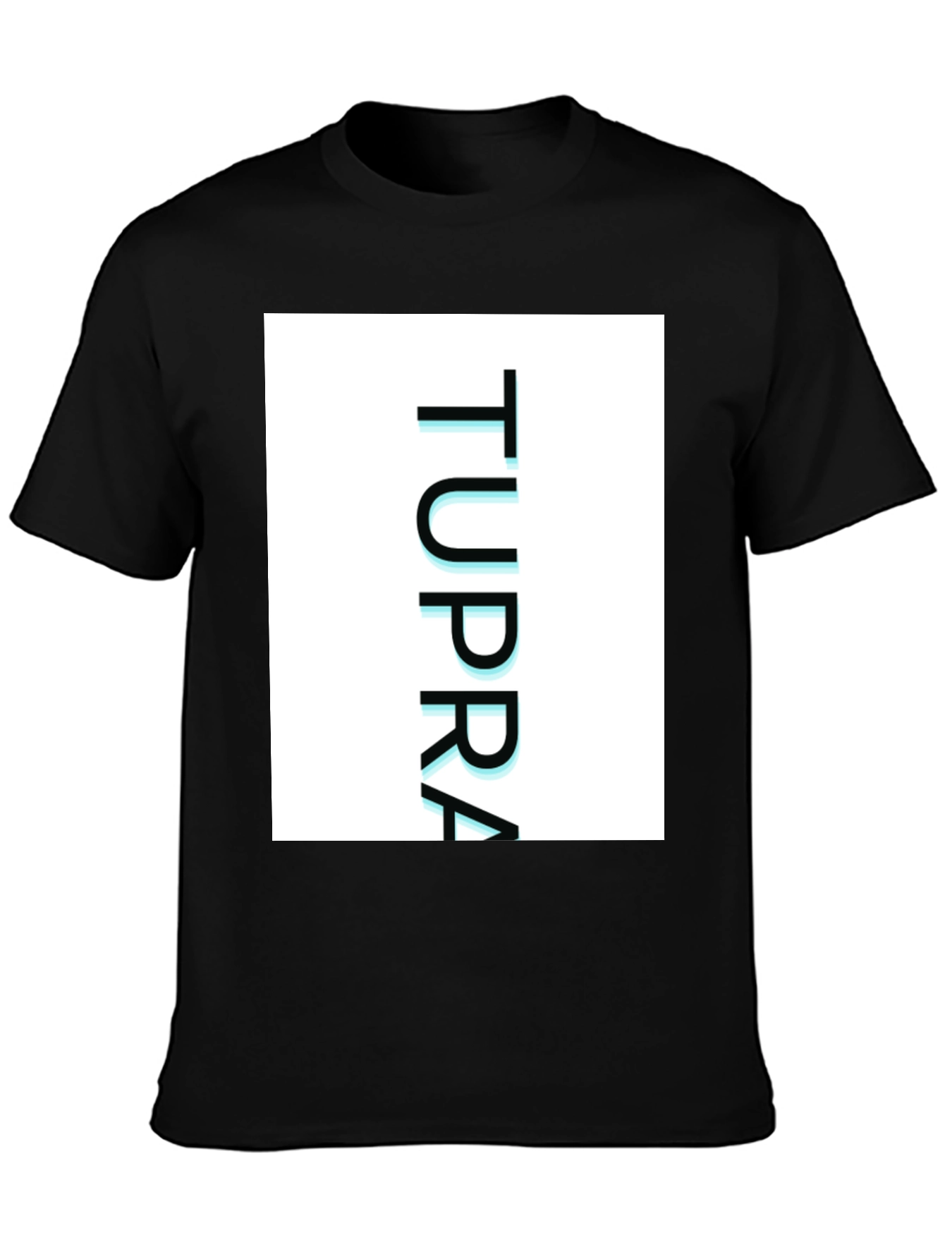 TUPPRA Graphic Tee - Modern Casual Black T-Shirt