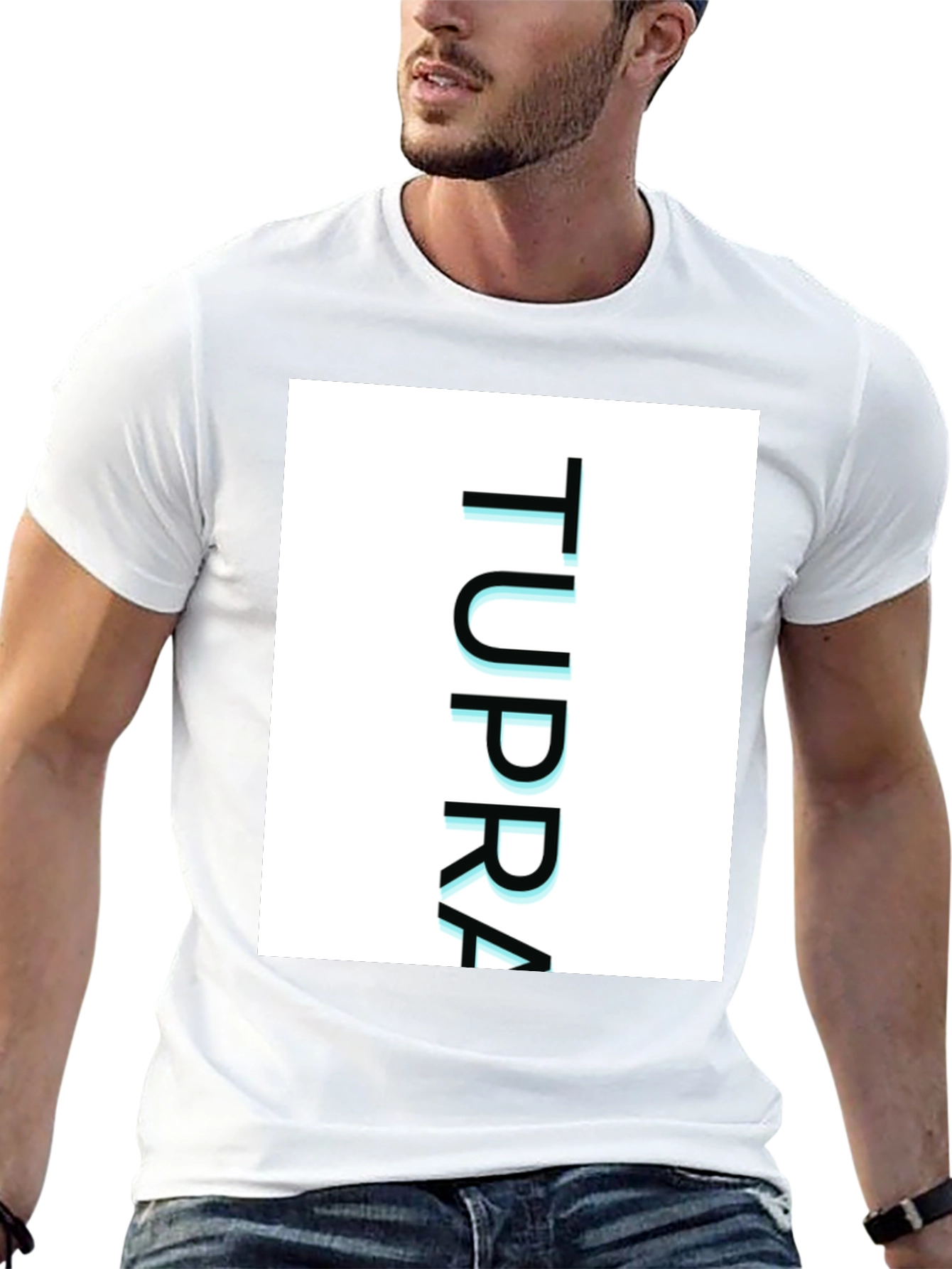 TUPPRA Graphic Tee - Modern Casual Black T-Shirt
