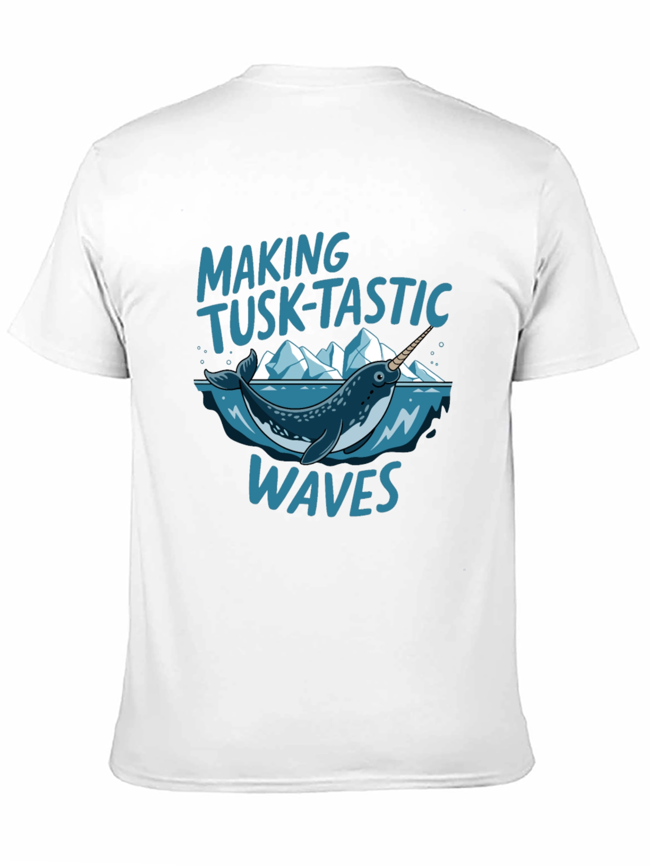 Tusk-Tastic Waves Black Graphic Tee