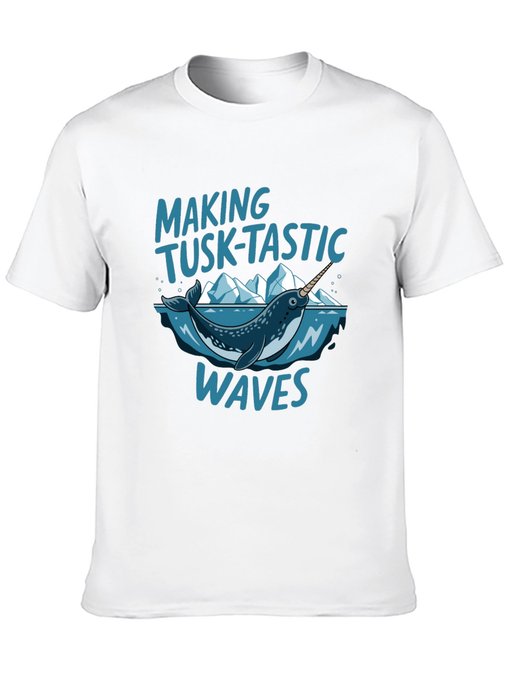 Tusk-Tastic Waves Black Graphic Tee