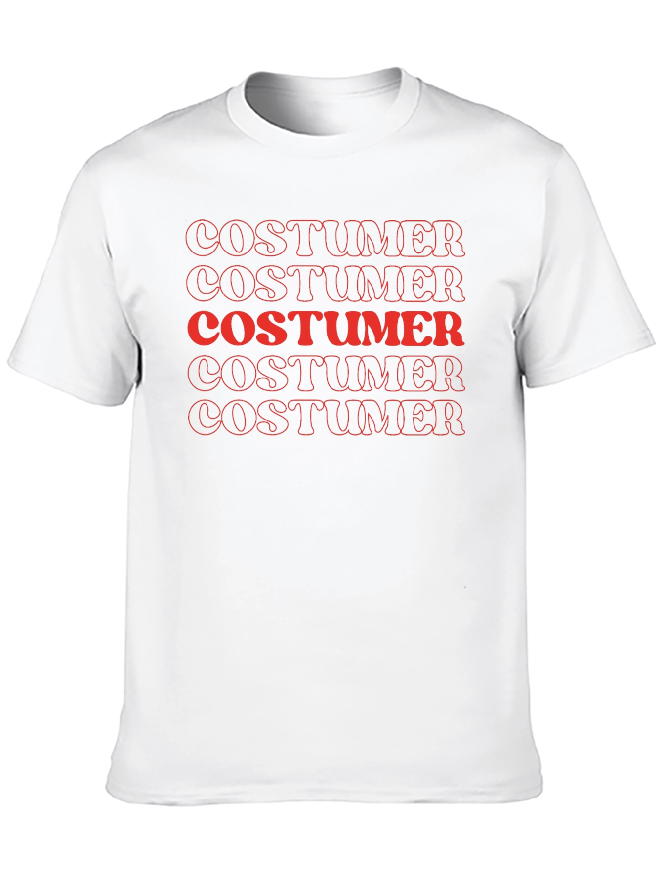 Costumer Retro Red Graphic Tee