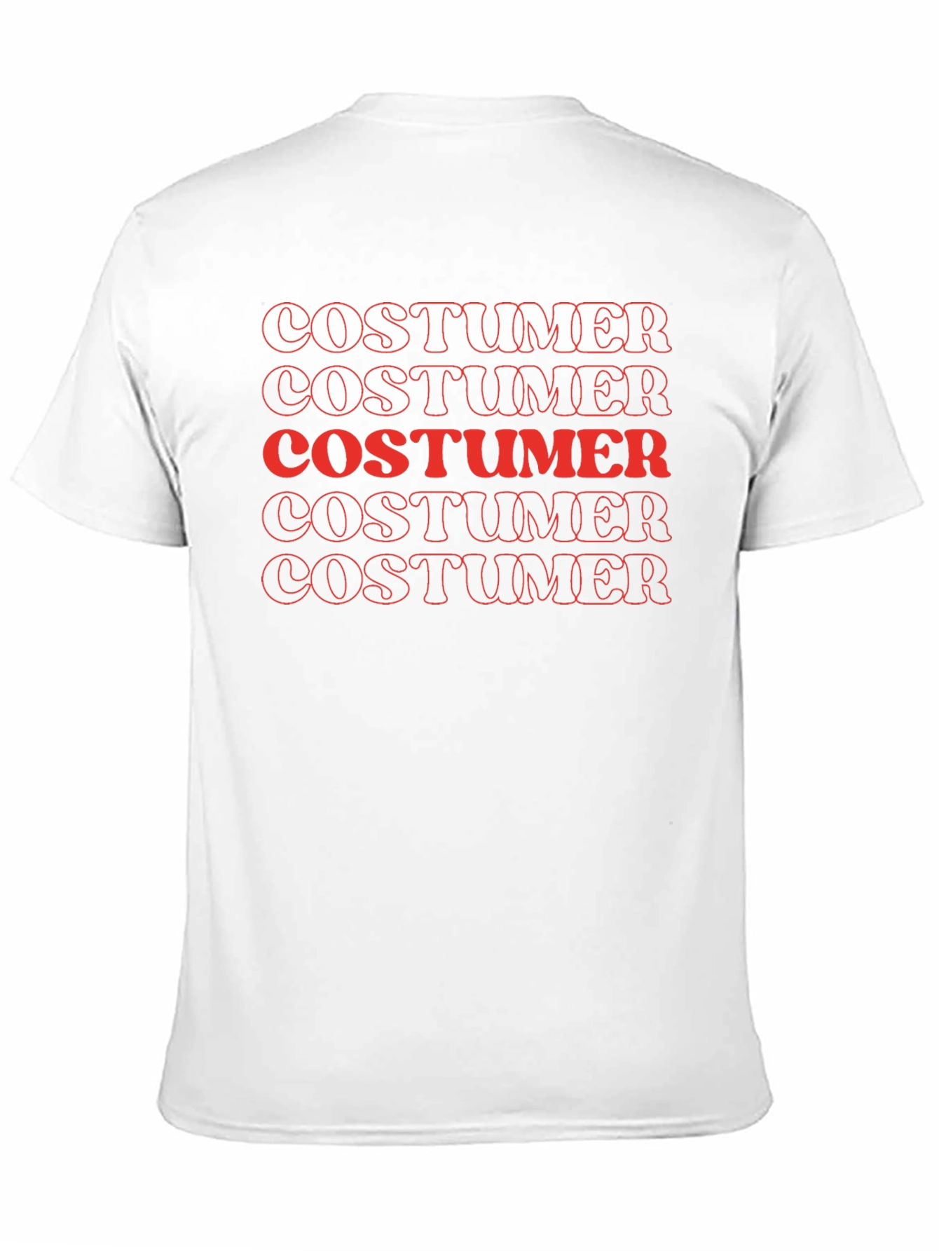 Costumer Retro Red Graphic Tee