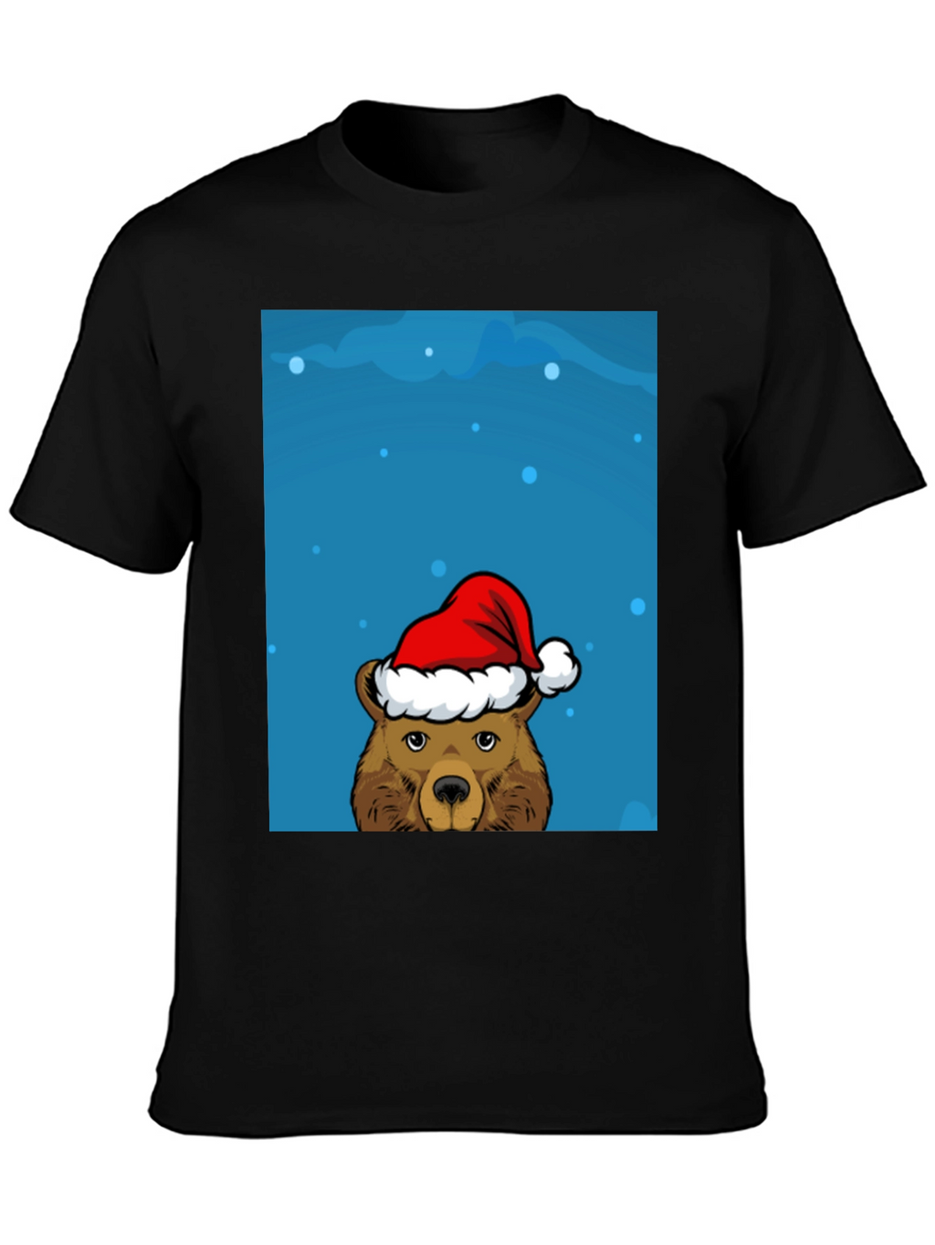 Festive Bear Graphic Tee - Holiday Cheer