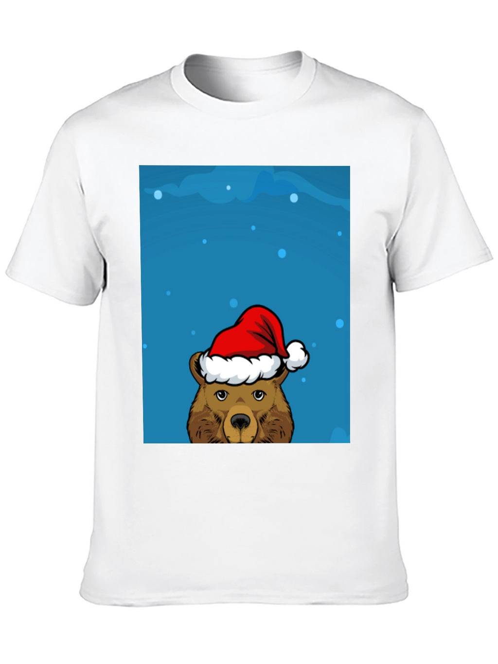 Festive Bear Graphic Tee - Holiday Cheer