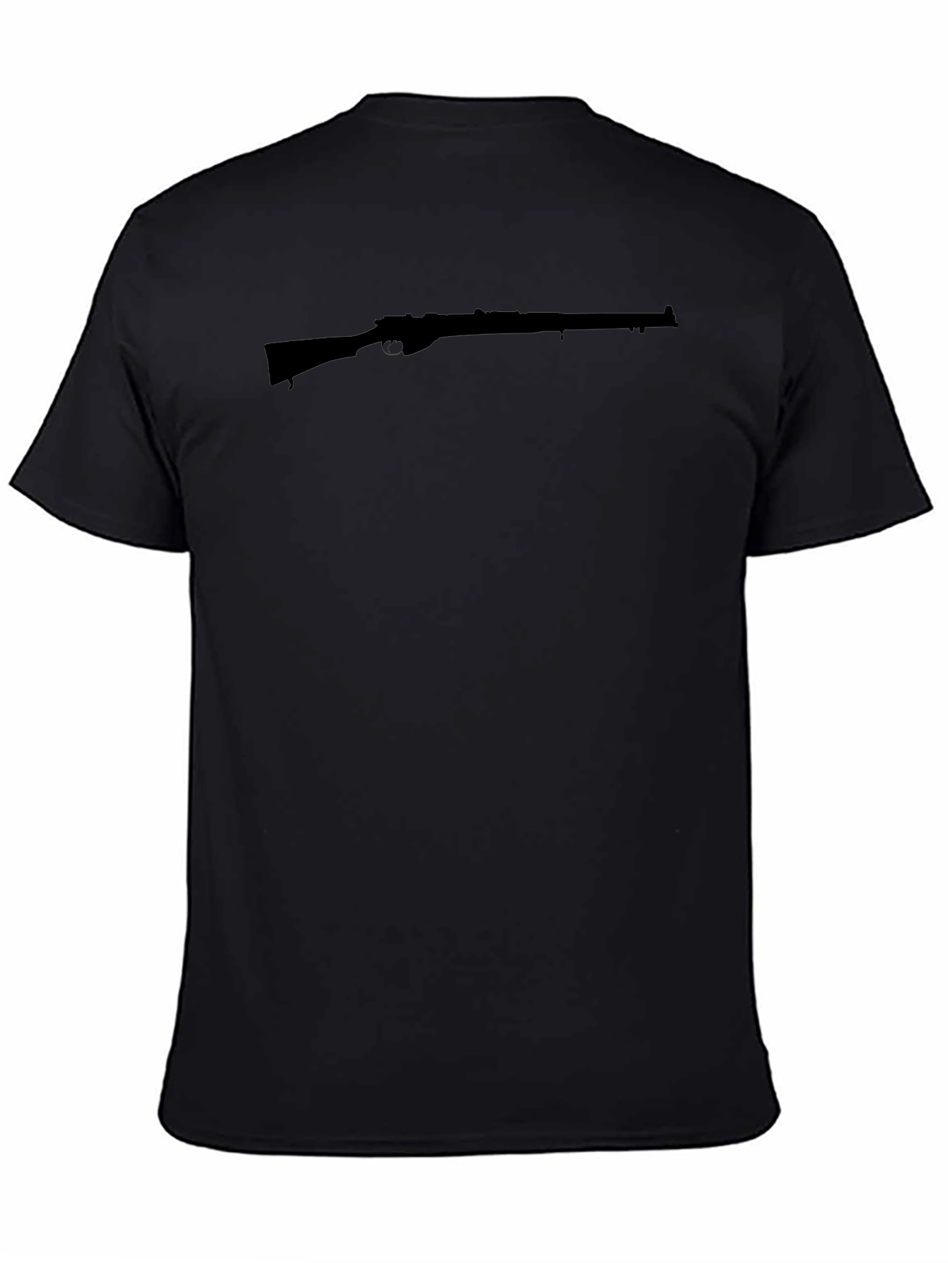 Rifle Graphic Black T-Shirt - Classic Cool