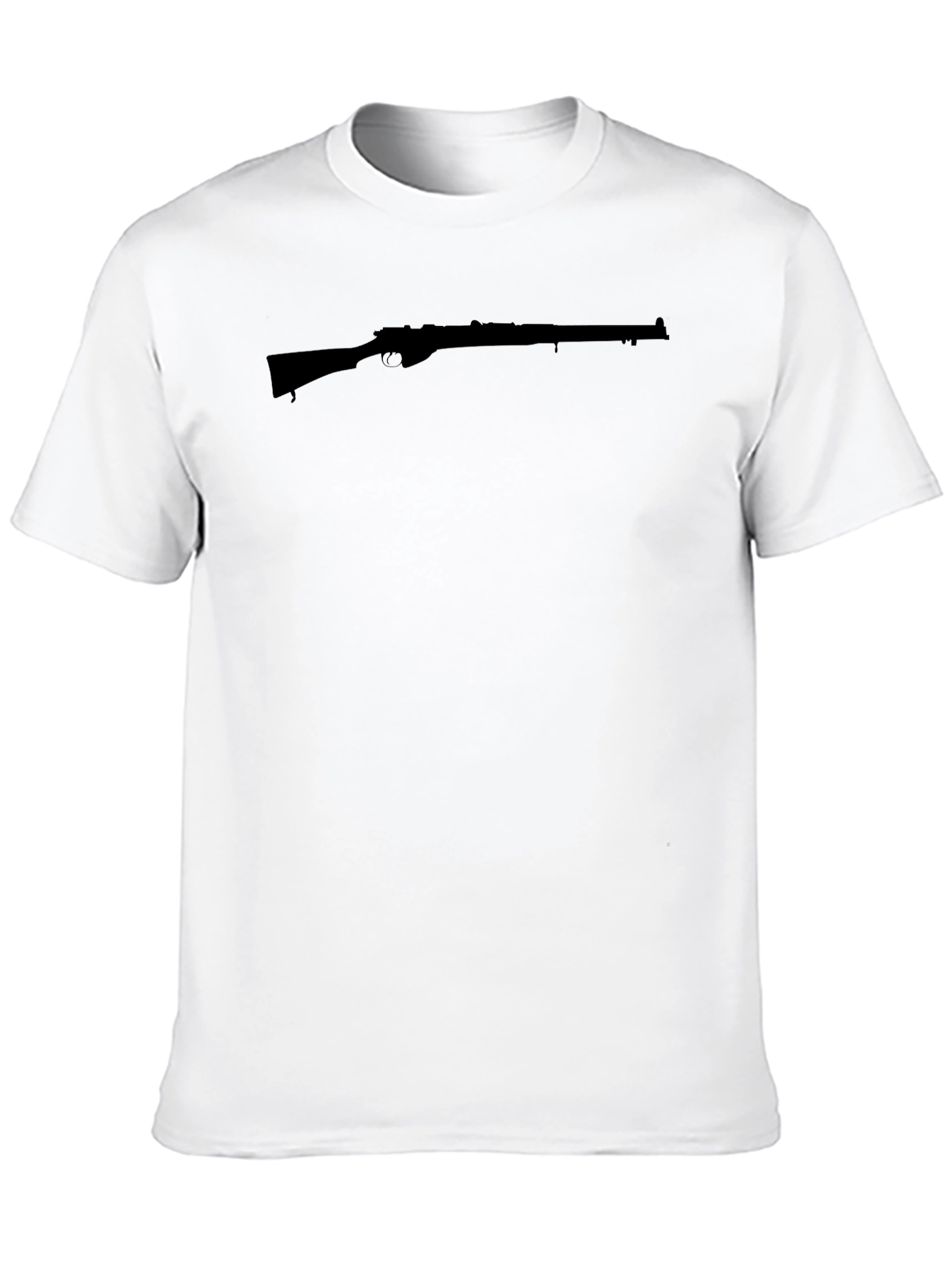 Rifle Graphic Black T-Shirt - Classic Cool