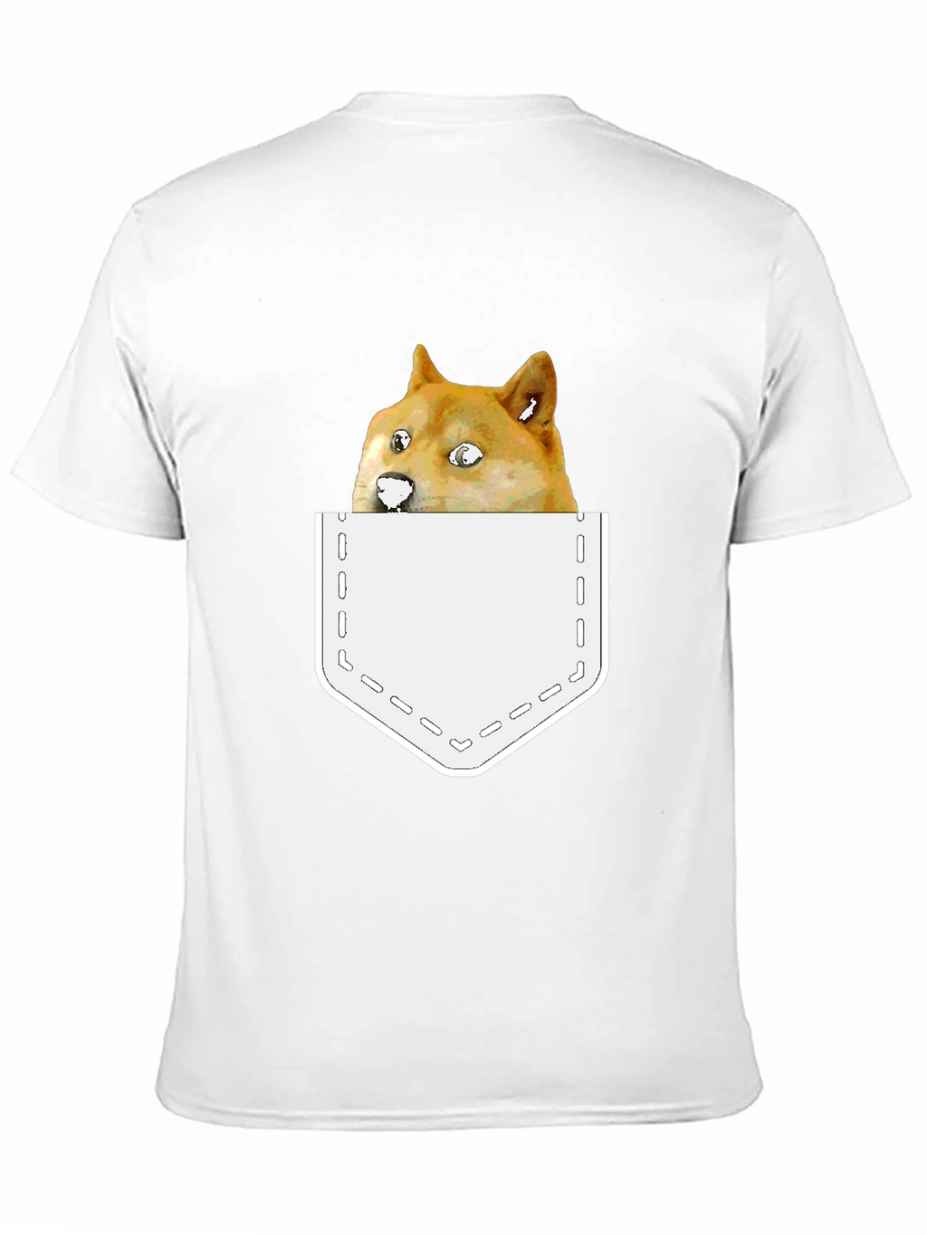 Doge Meme Pocket T-Shirt - Funny Doge Tee