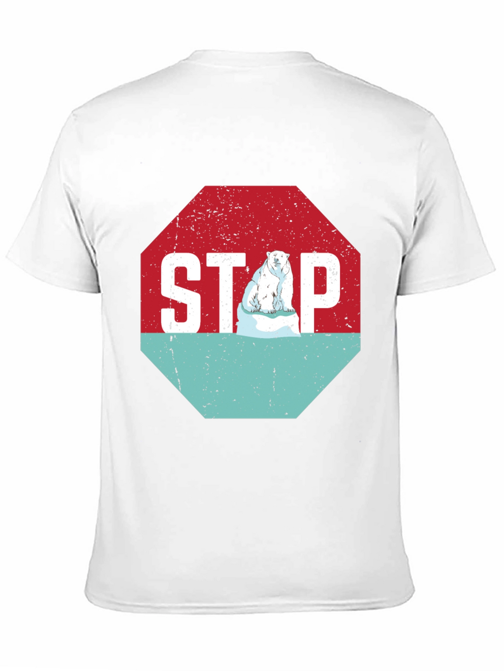 Stop Climate Change Polar Bear Graphic Tee