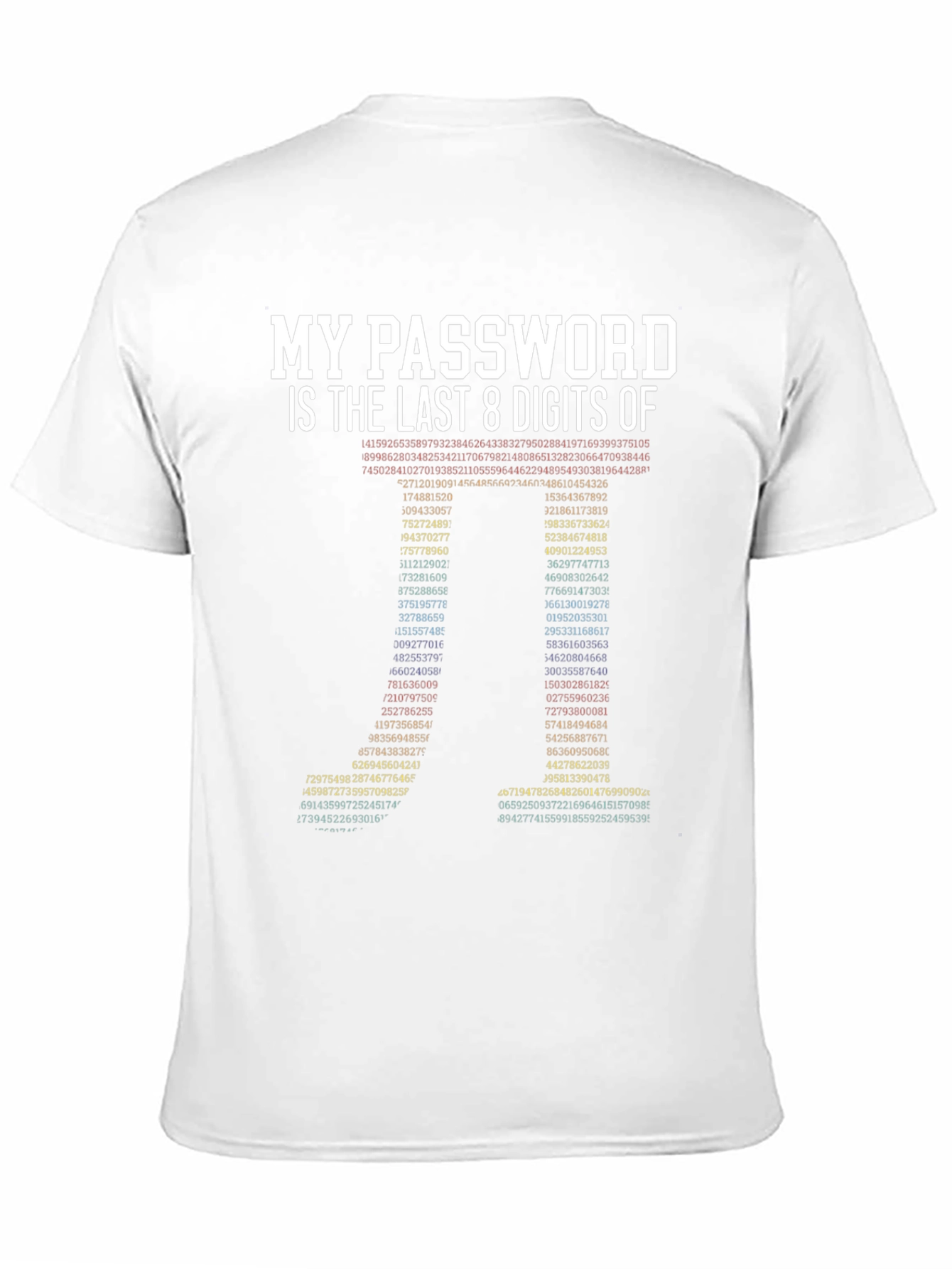 My Password is Last 8 Digits T-Shirt