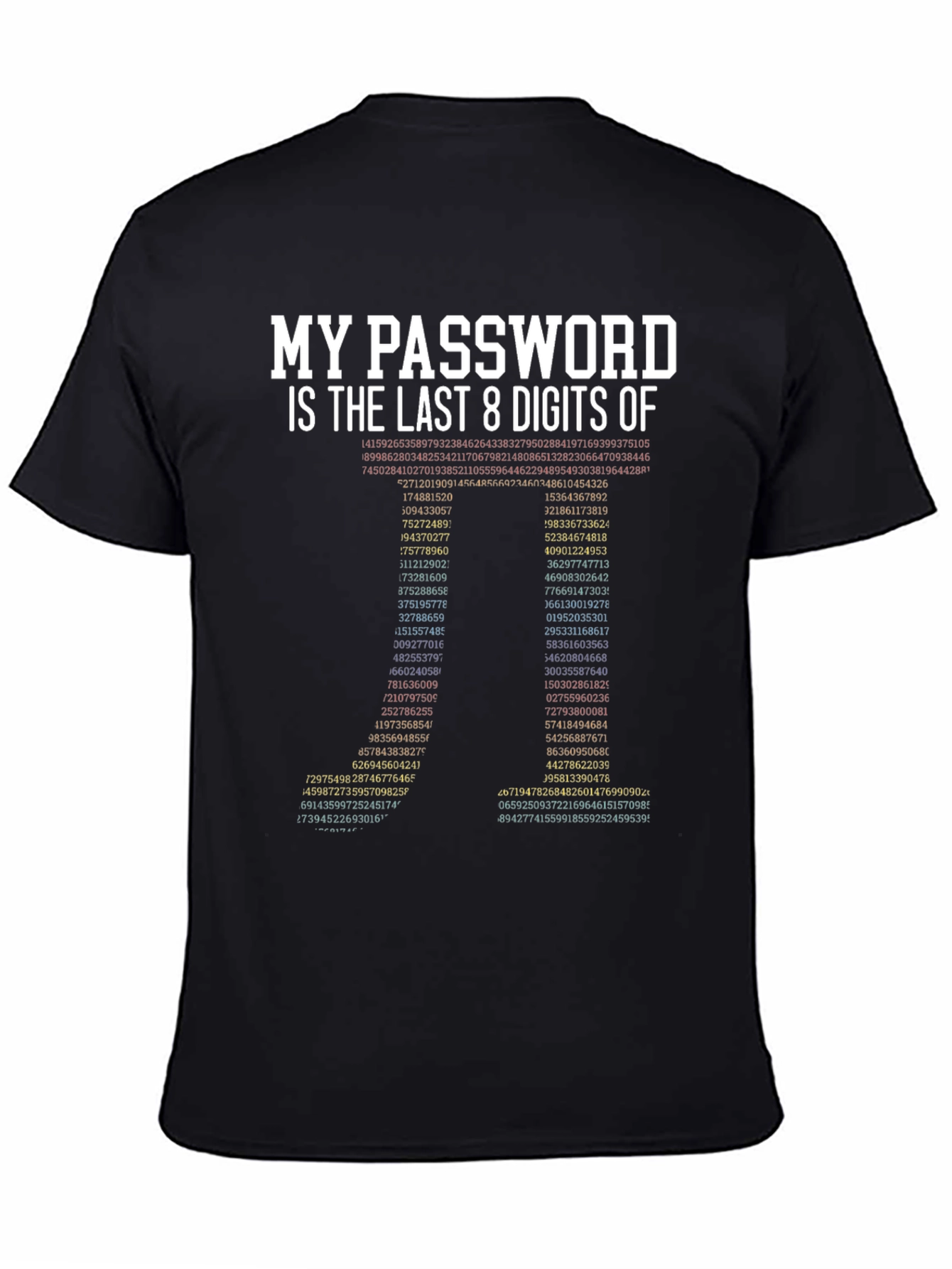 My Password is Last 8 Digits T-Shirt