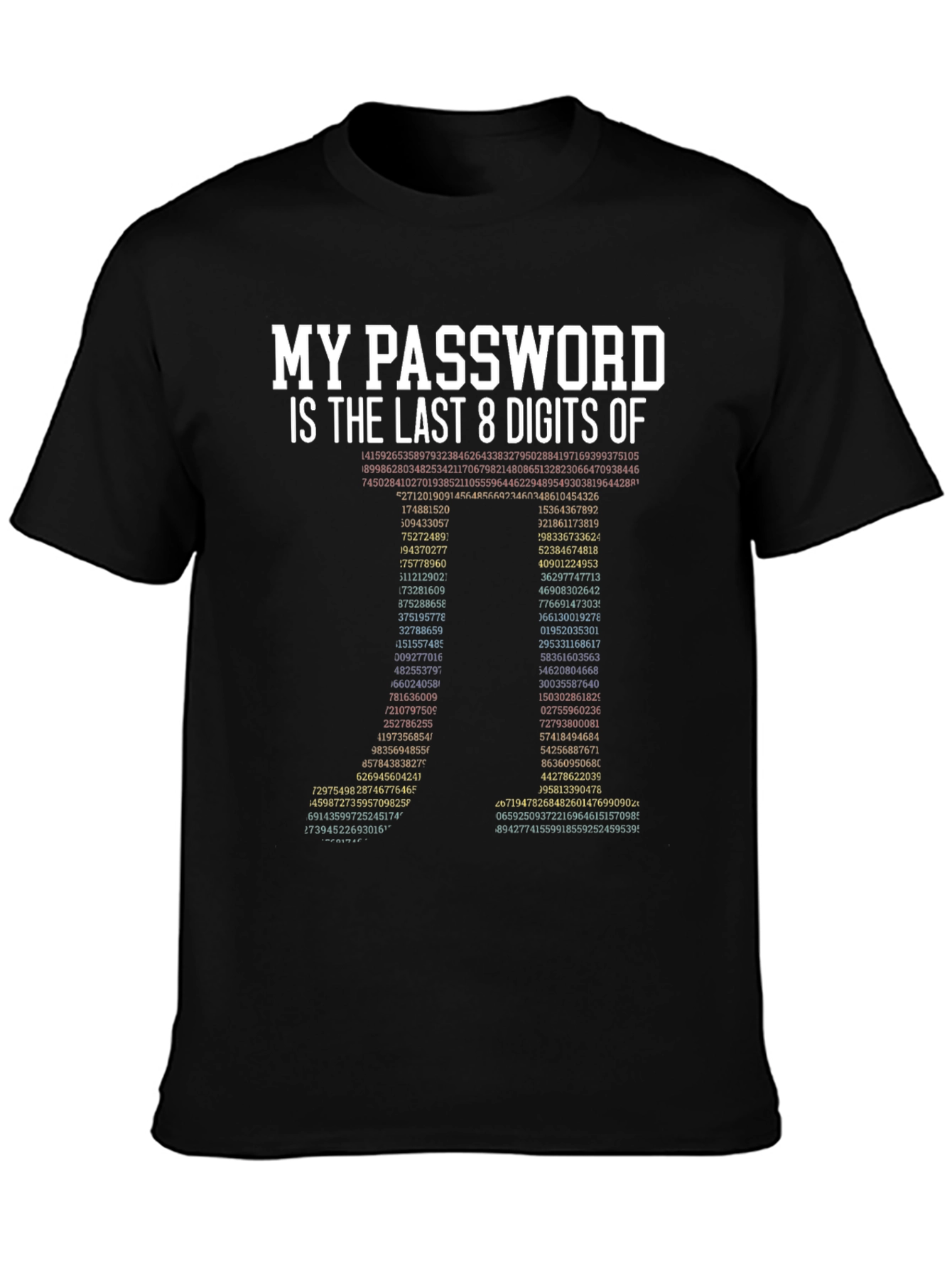 My Password is Last 8 Digits T-Shirt