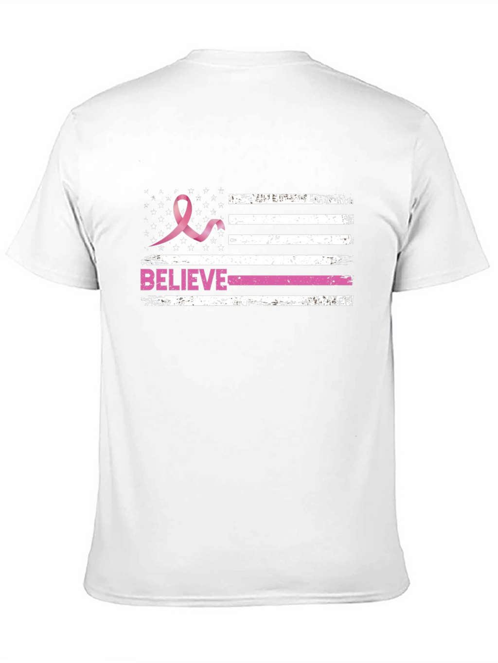 Breast Cancer Awareness Flag T-Shirt
