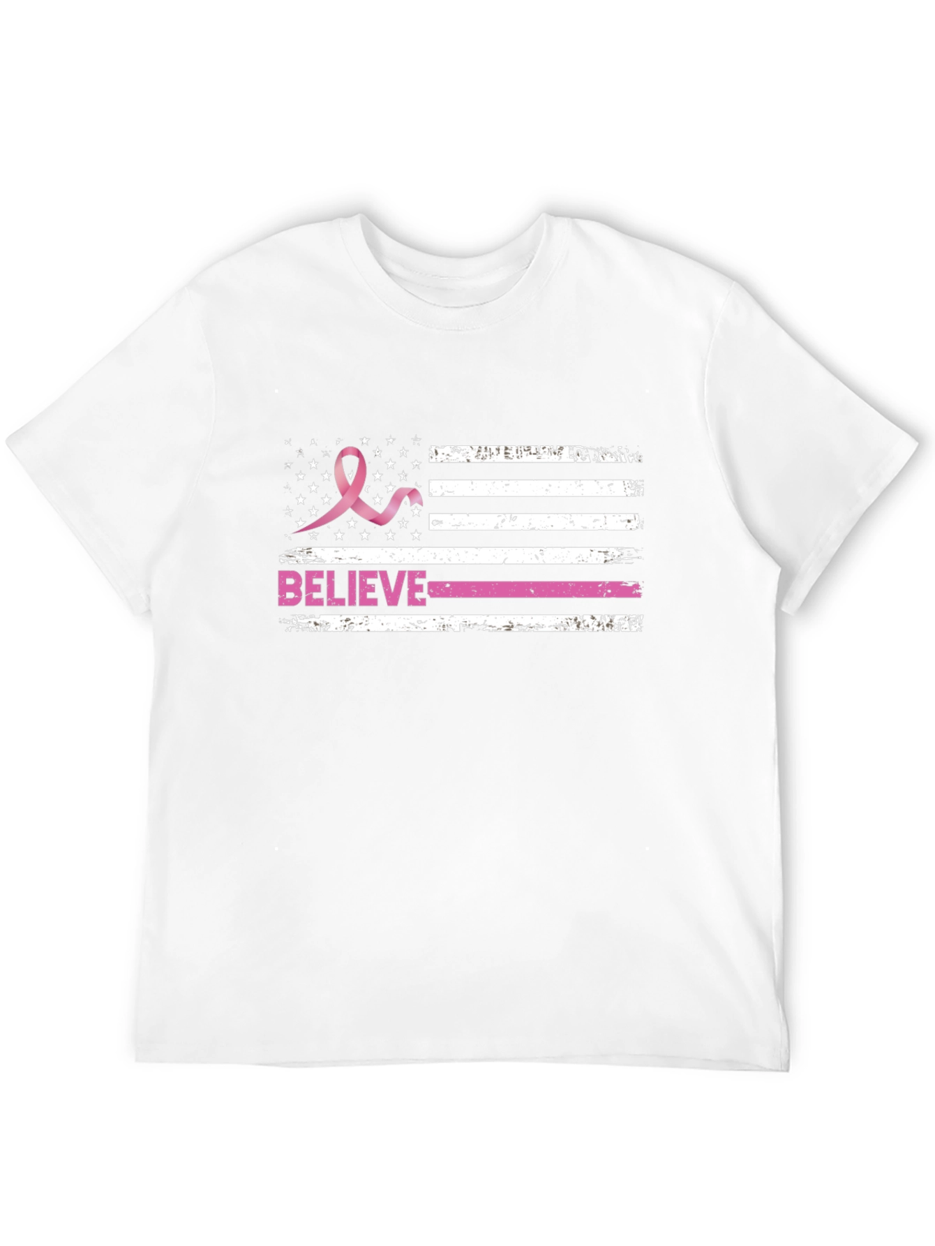 Breast Cancer Awareness Flag T-Shirt