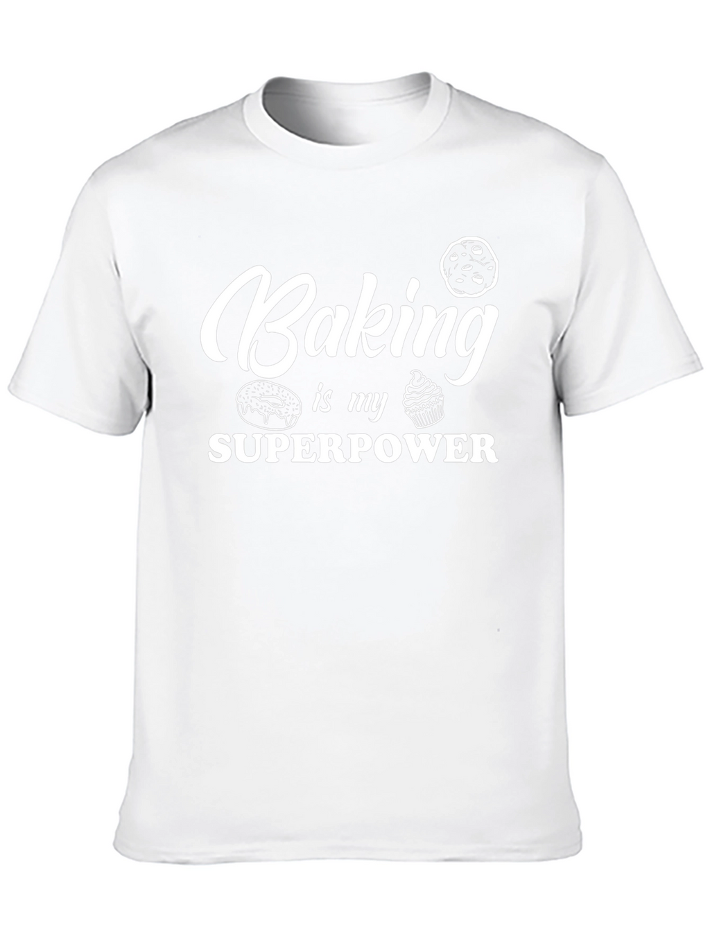 Baking is My Superpower T-Shirt - Black Graphic Tee