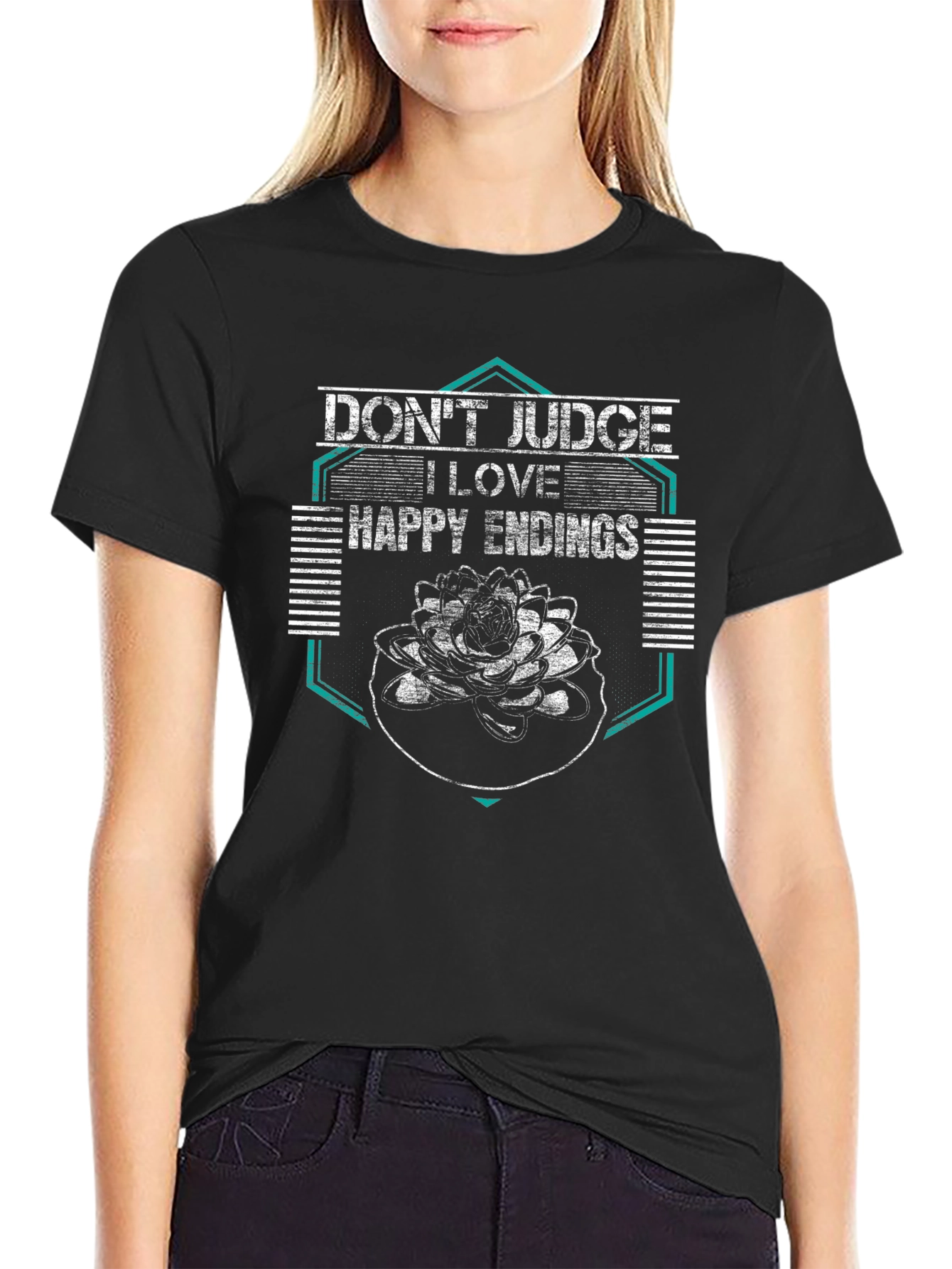 Dont Judge I Love Happy Endings Graphic Tee