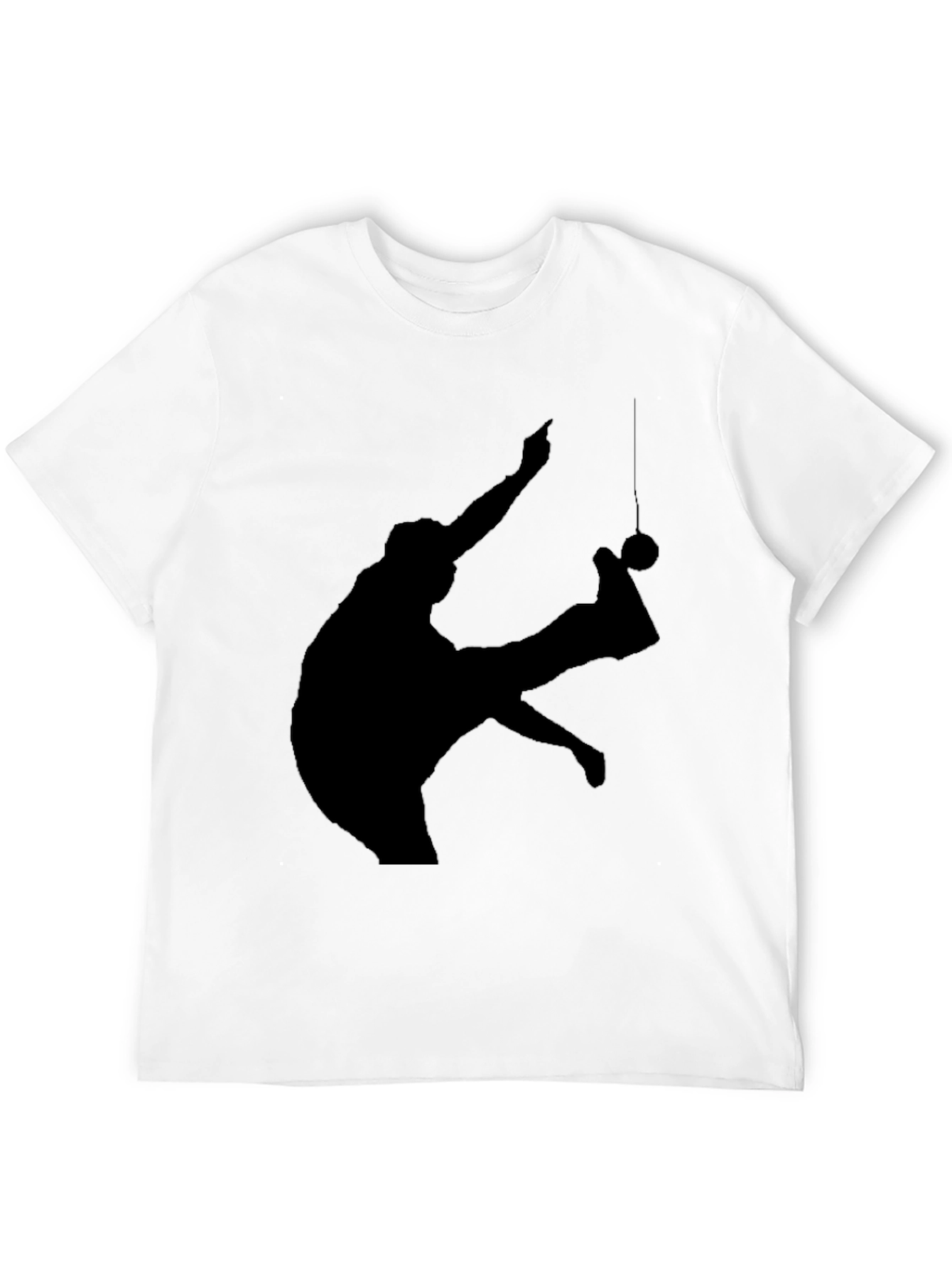 Retro Silhouette Graphic T-Shirt - Black