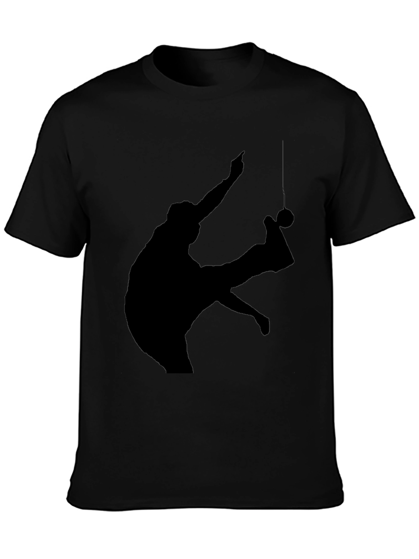 Retro Silhouette Graphic T-Shirt - Black