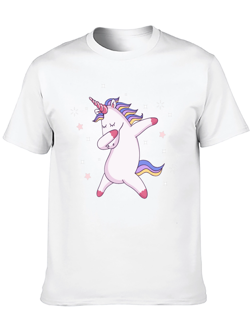 Dabbing Unicorn Black Graphic Tee